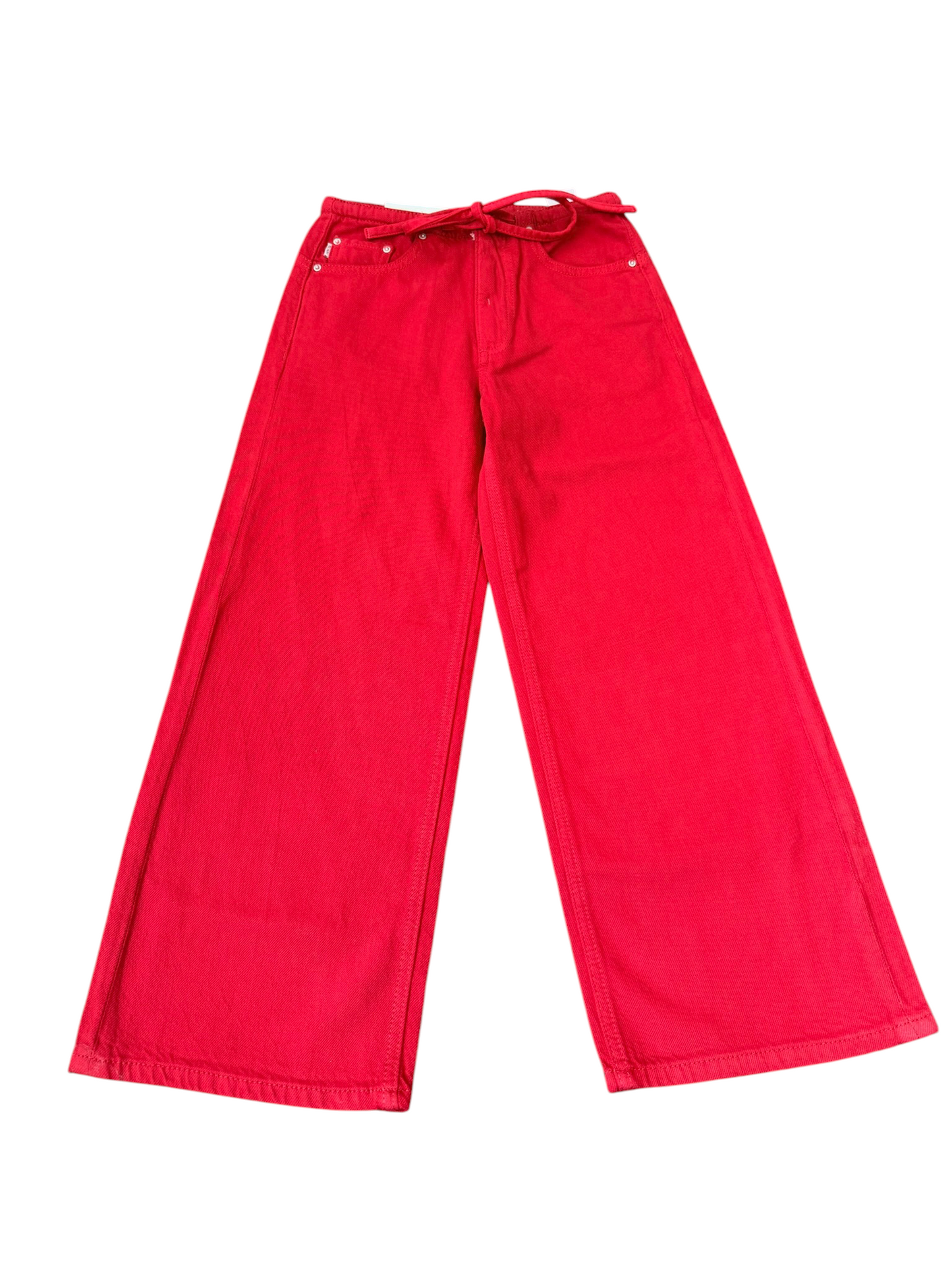 Frankie Low-Slung Wide Leg - Red