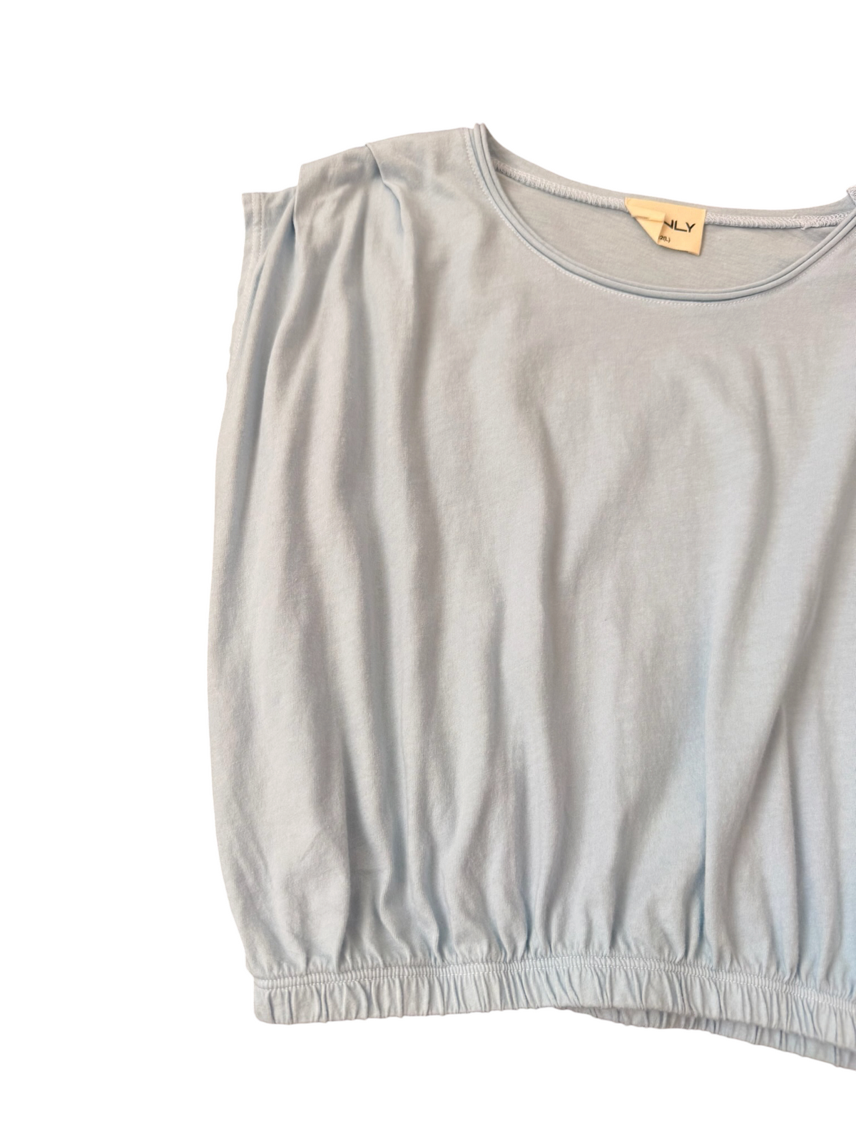 Tenly Pleated Shoulder Tee - Saltwater Taffy