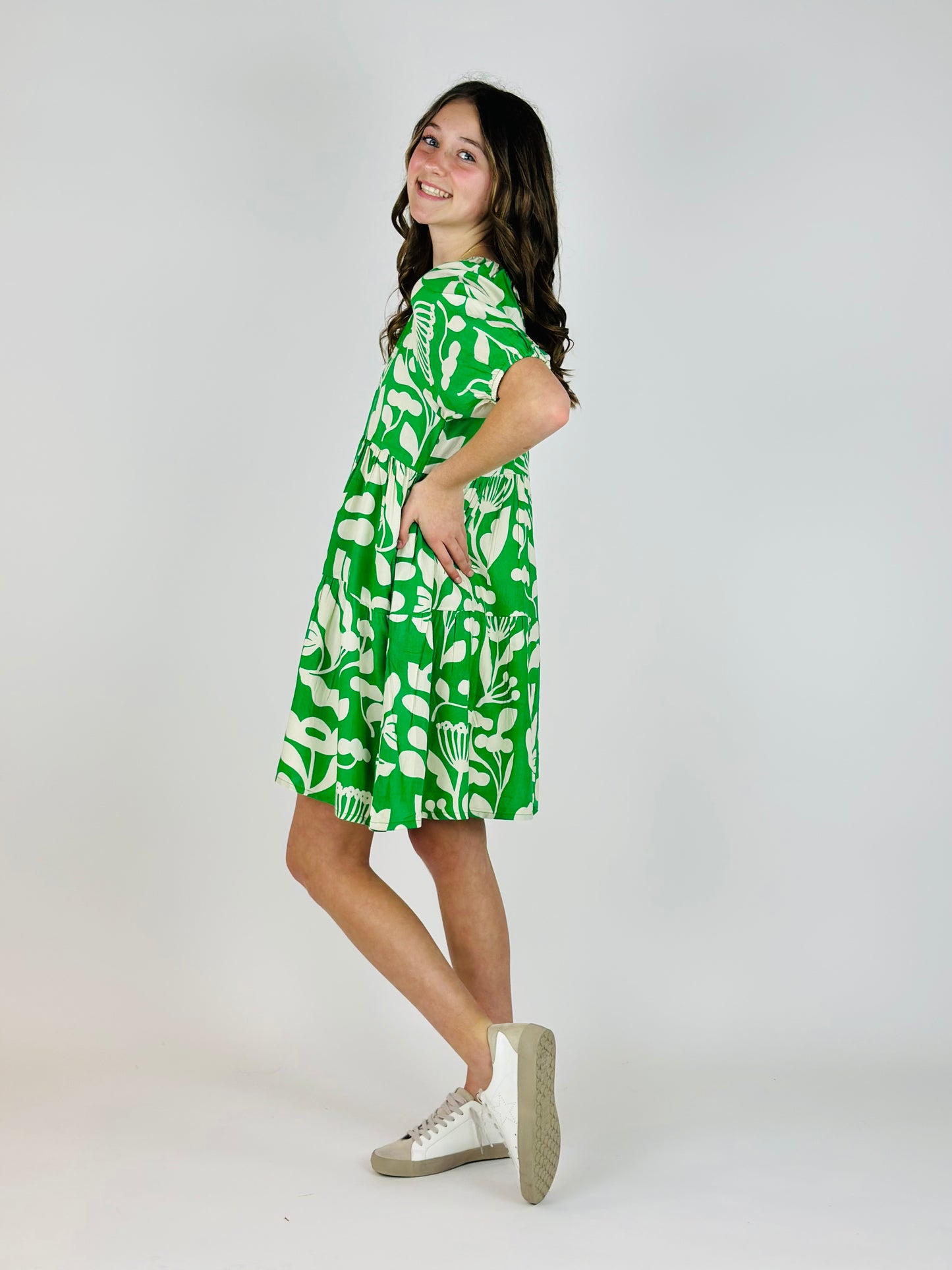 Super Bloom Dress - Green