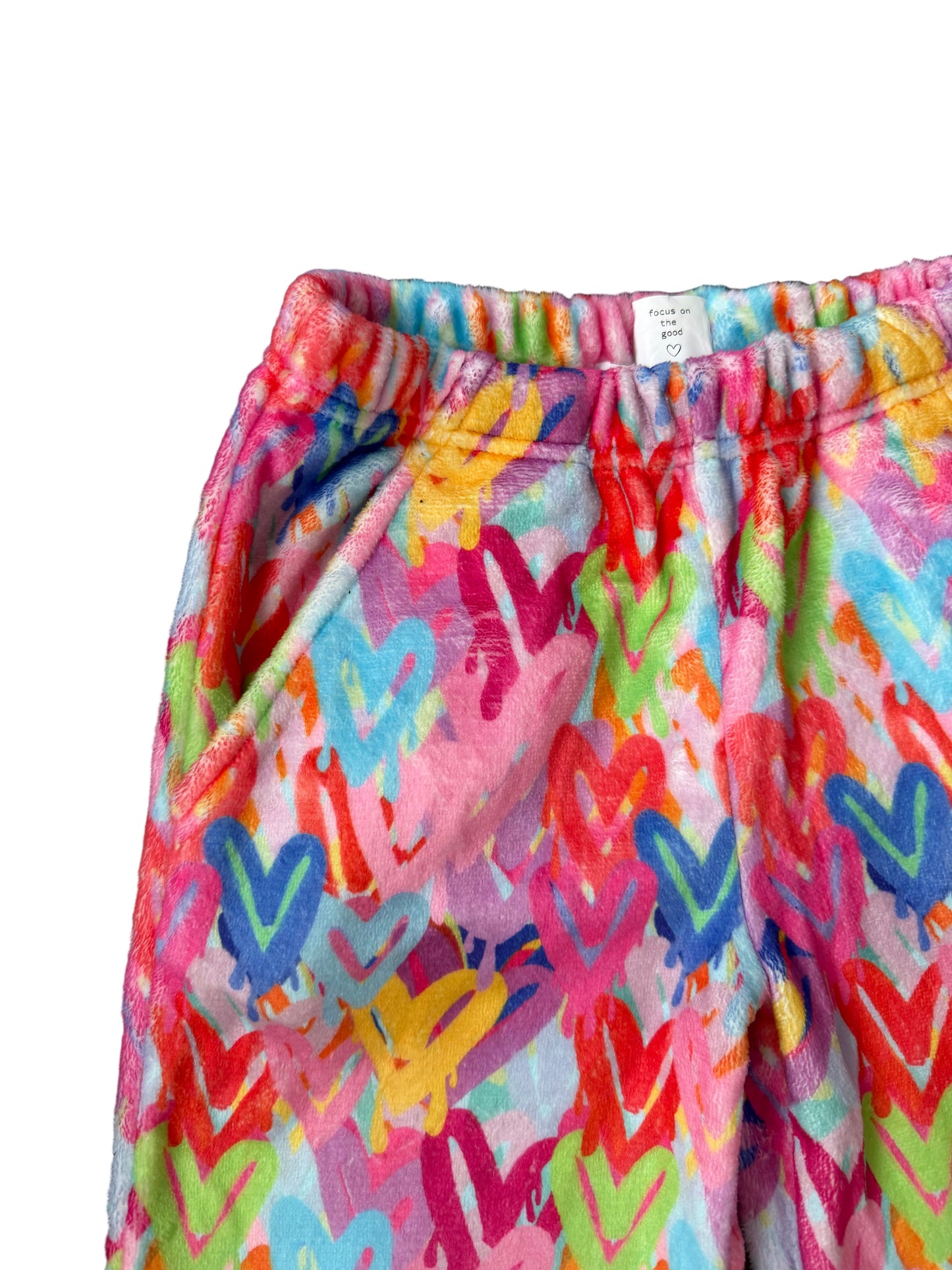 Plush Graffiti Hearts Lounge Pant