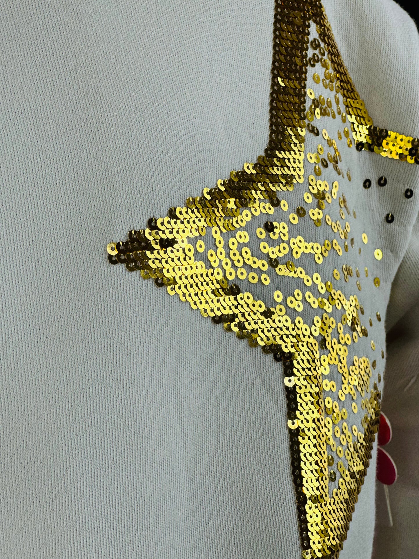 Gold Star Sequin Tunic Hoodie