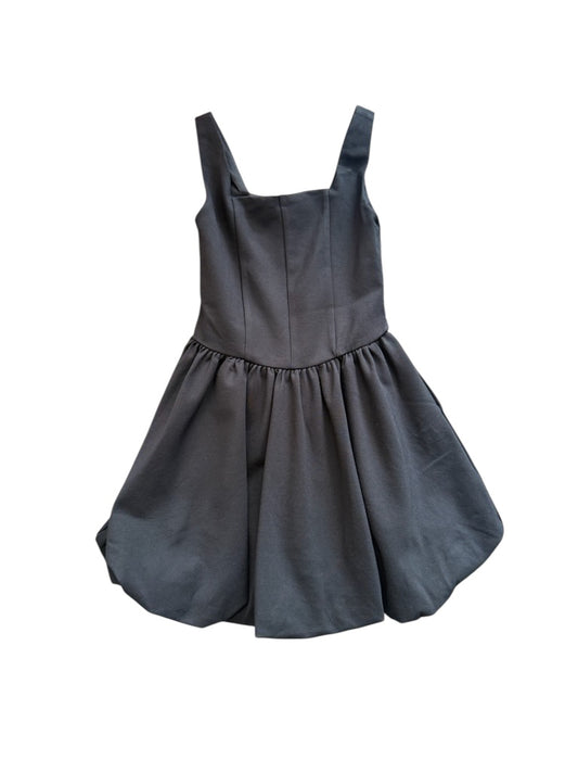 Bailey Square Neck Bubble Dress - Black