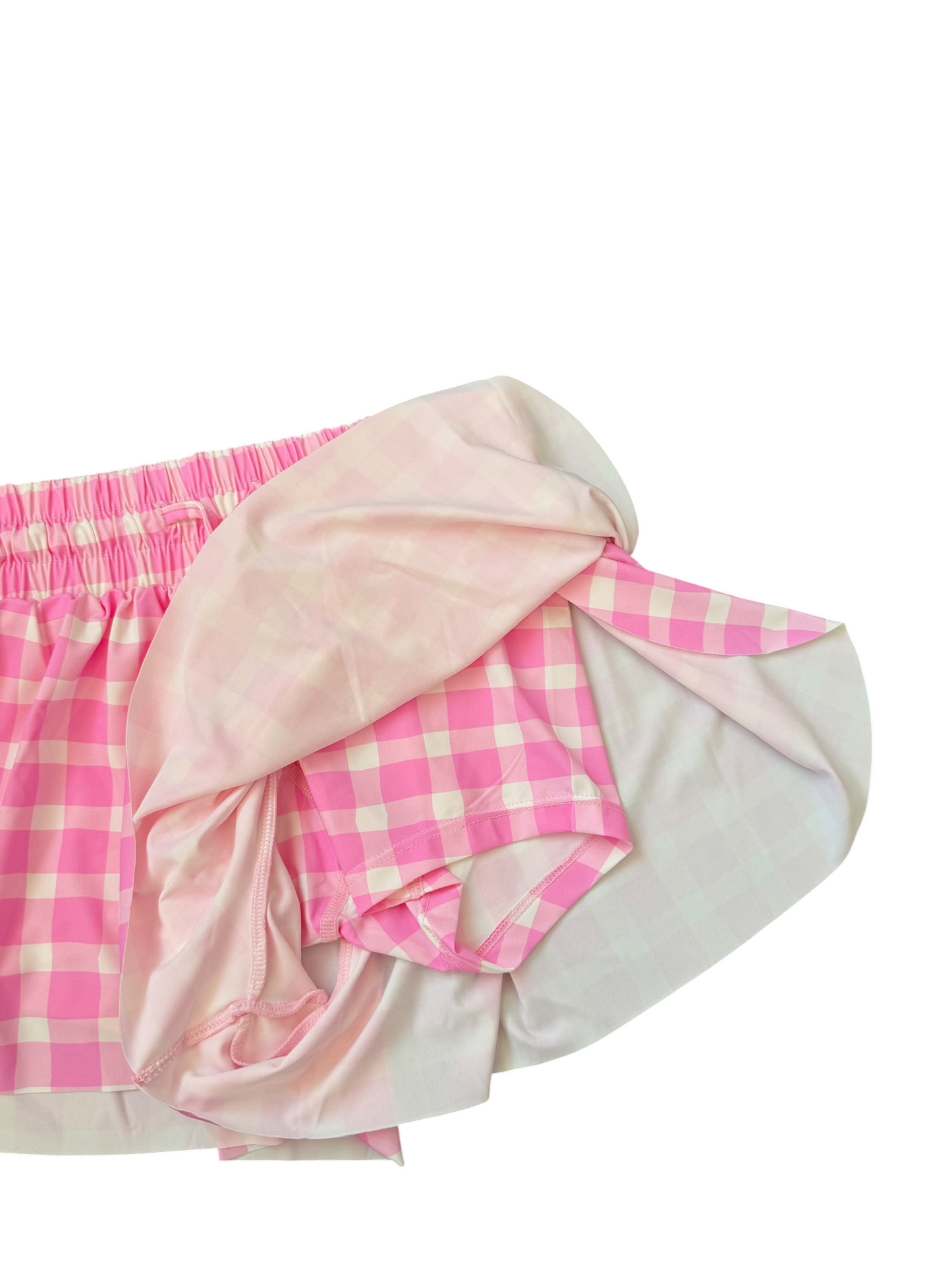 Pink Gingham Butterfly Shorts