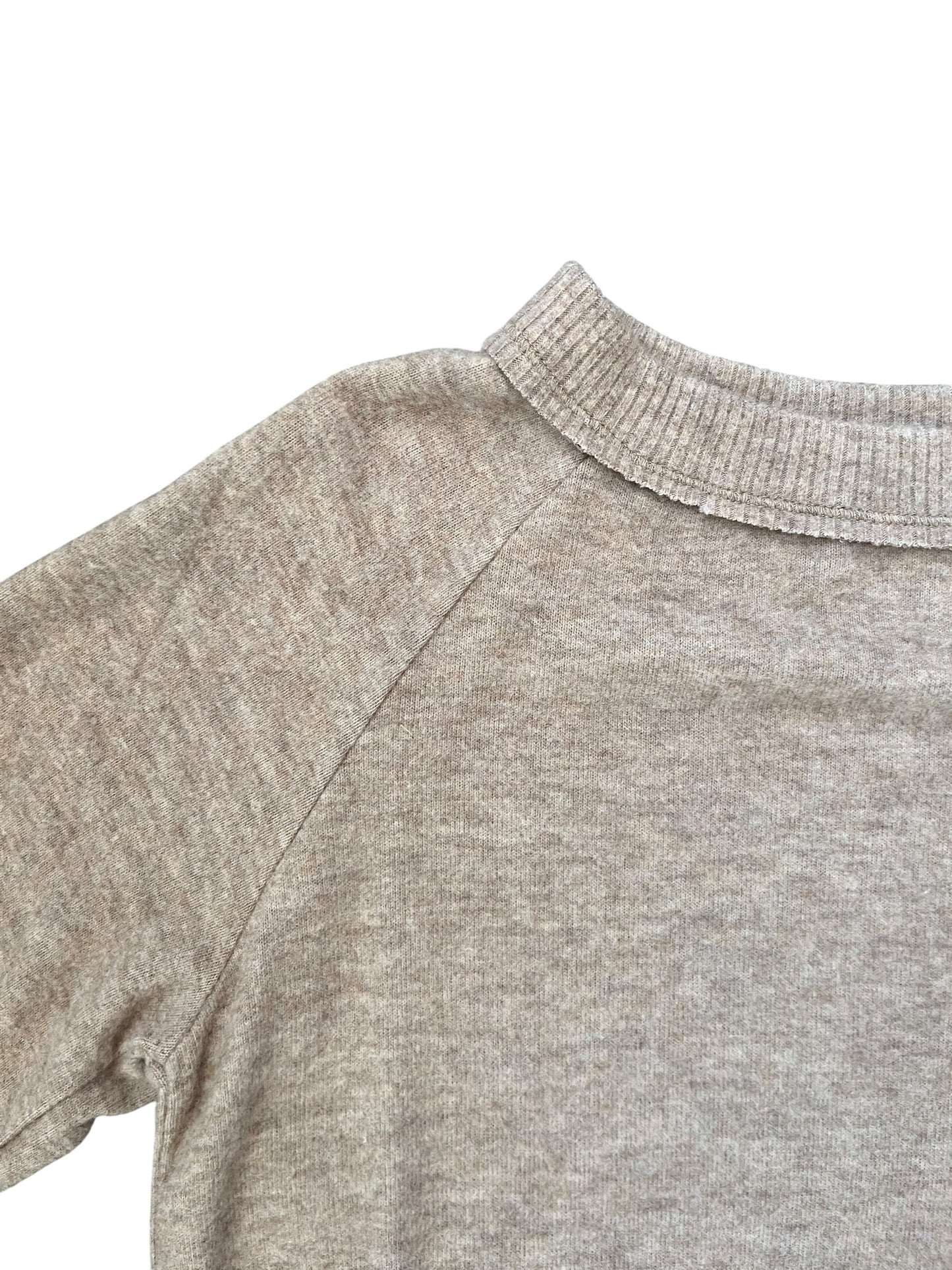 Tenly Hacci Raglan Pullover - Nutmeg