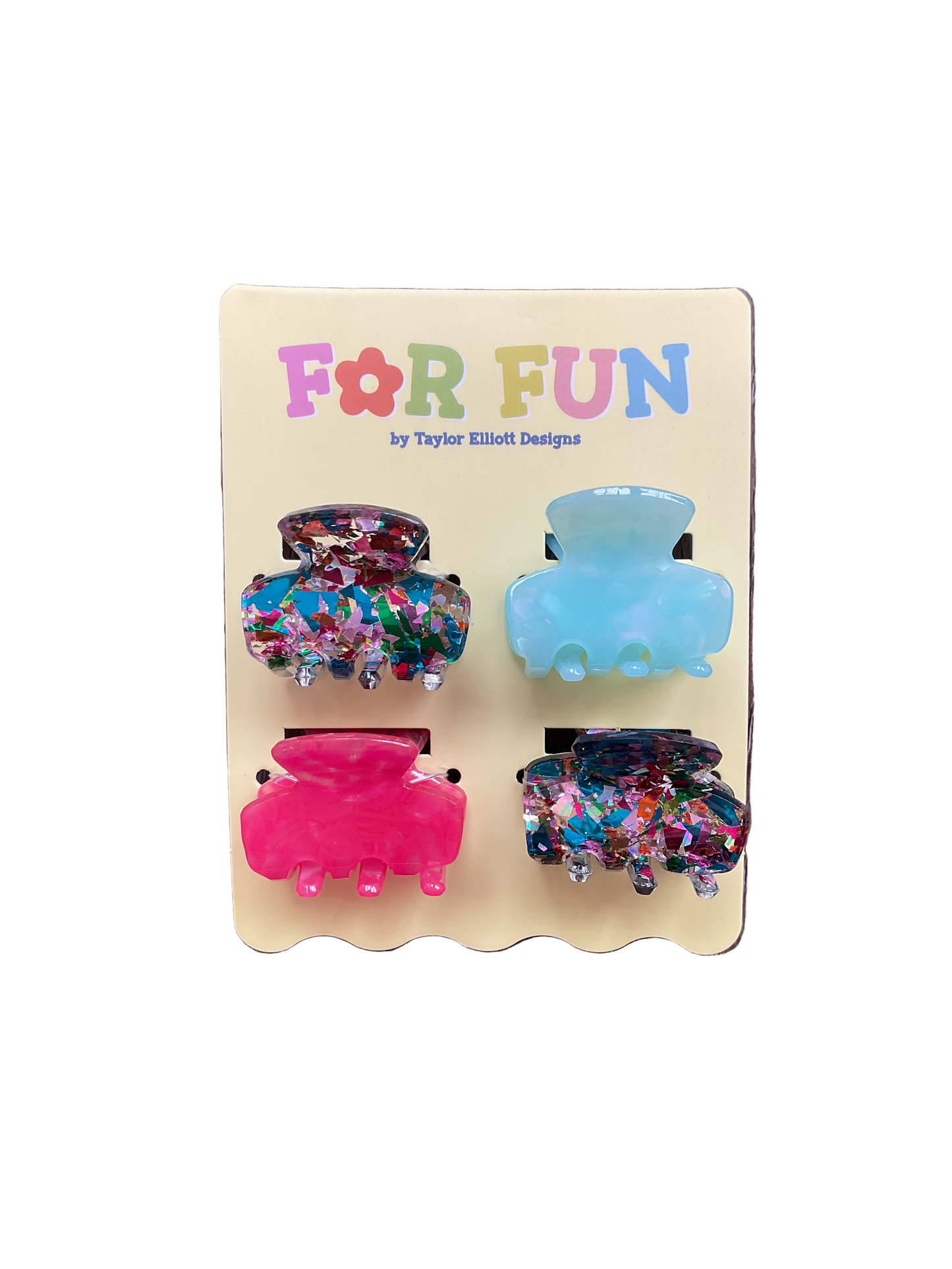 Mini Claw Hair Clip Set - Assorted Colors