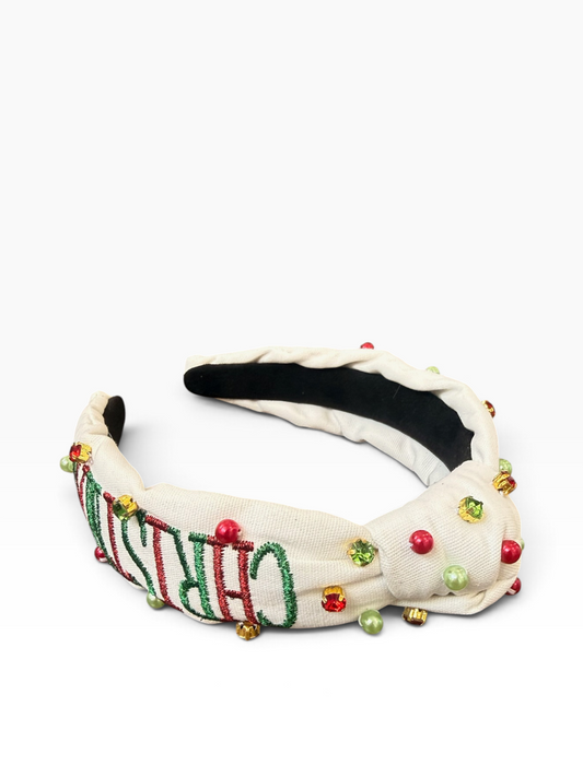 Merry Christmas Knotted Headband