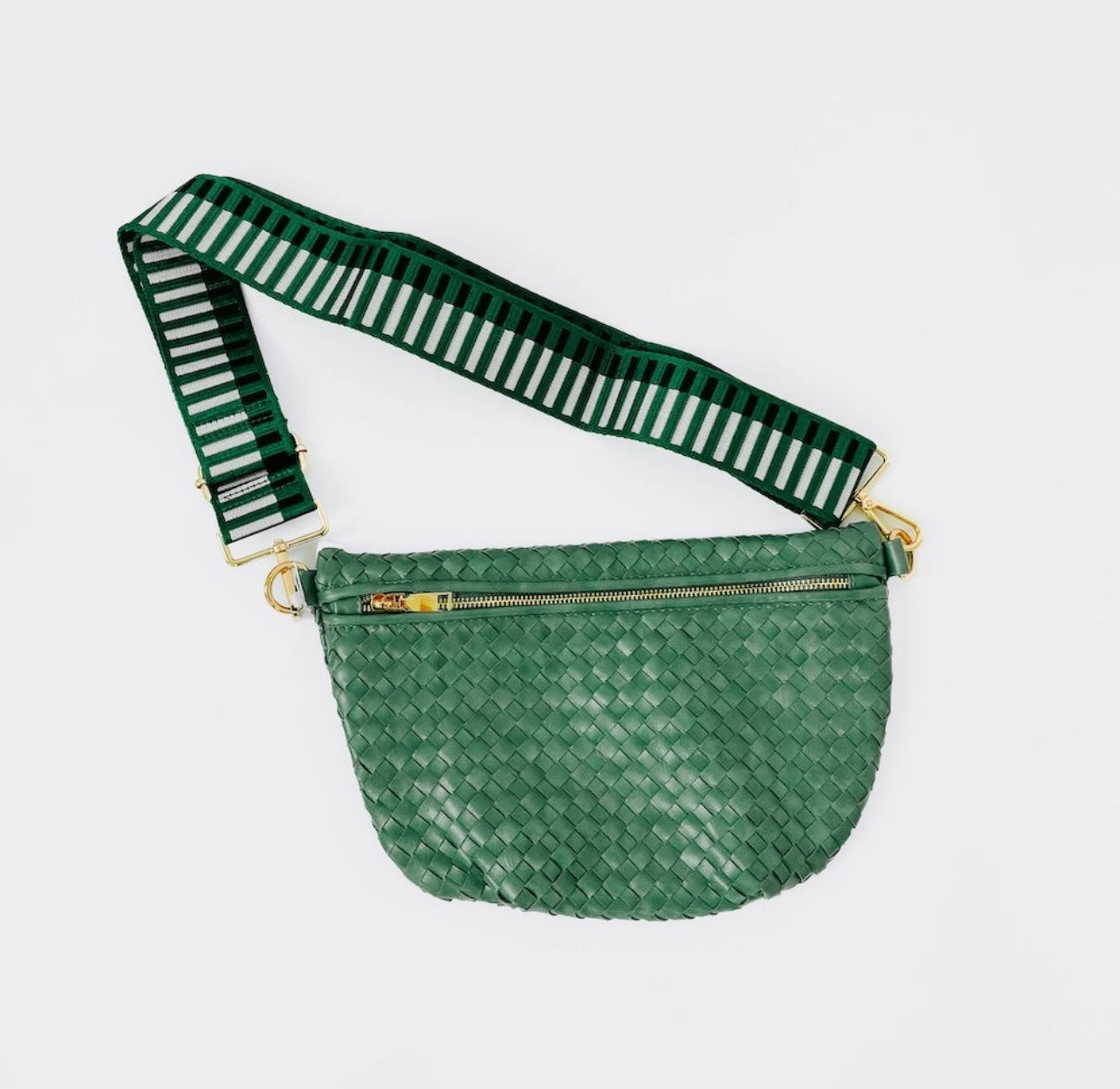 Woven Bum Bag - Green