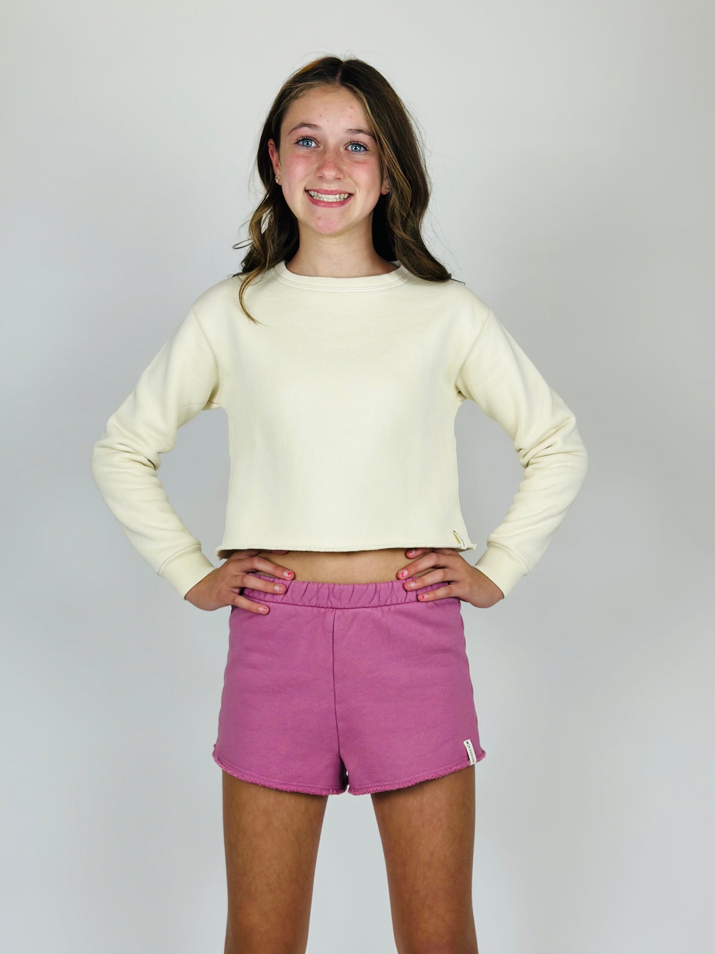 Cropped Sweatshirt - Ivory