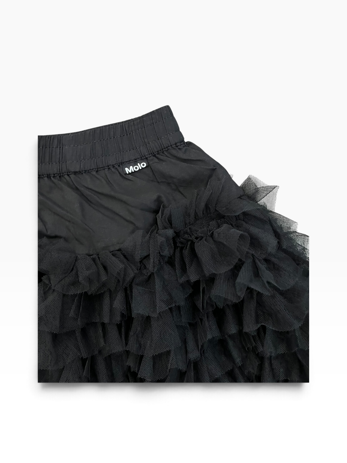 Molo Blissus Tiered Ruffle Skirt - Black