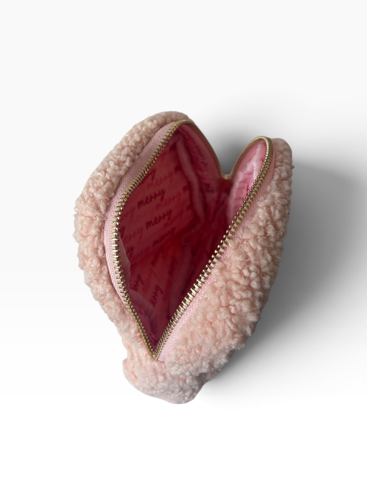 Square Teddy Pouch - Red Holiday Bow