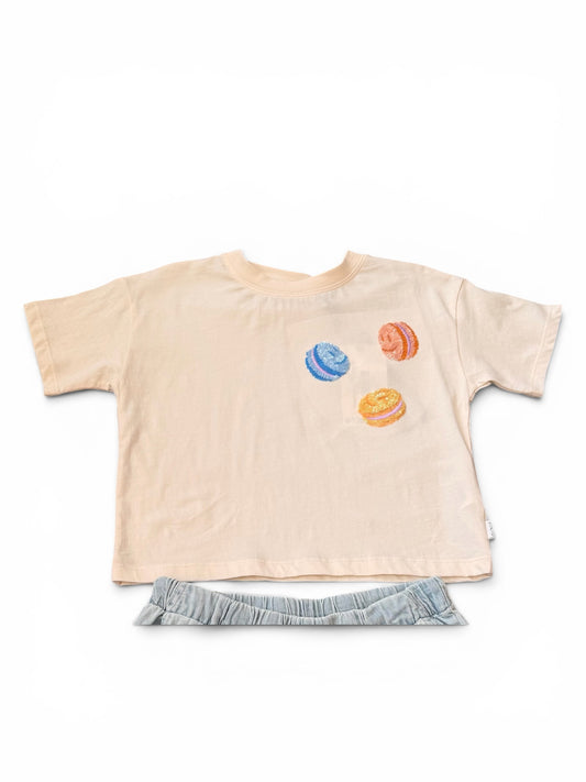 Reinette Sequin Macaroon Tee