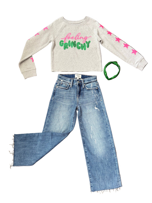 Sequins Feeling Grinchy Sweatshirt