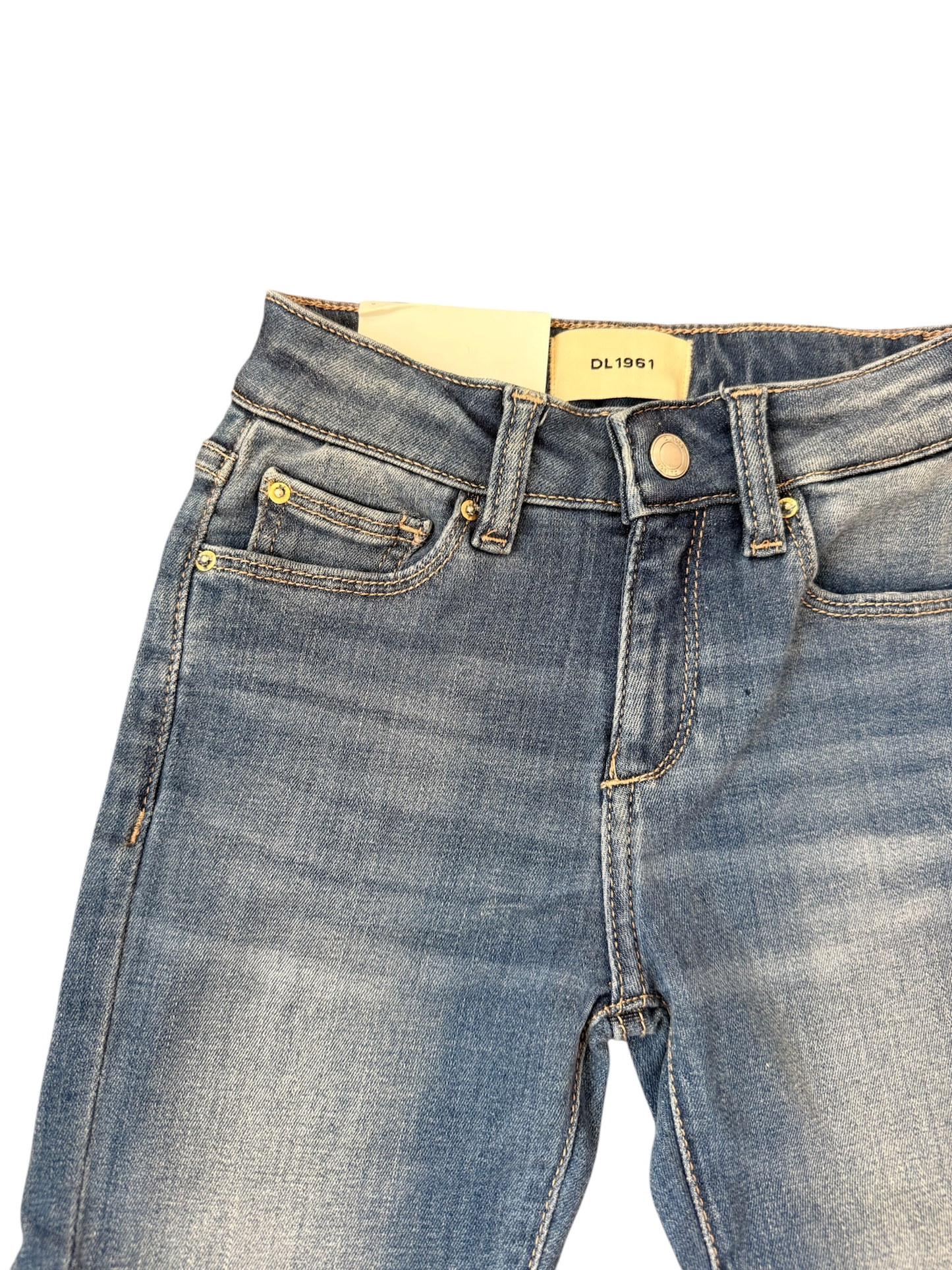 Claire Bootcut w/Raw Hem - Blue