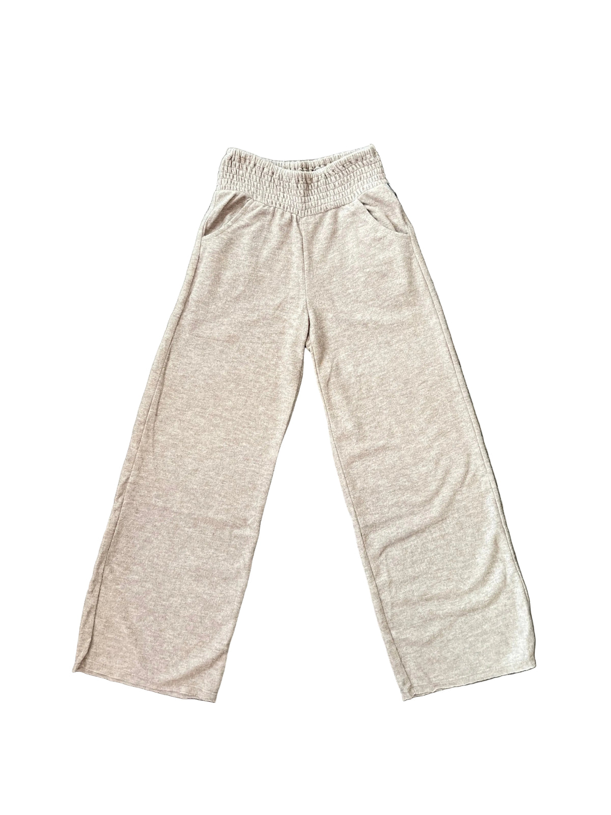 Tenly Hacci Smocked Waist Pant - Nutmeg