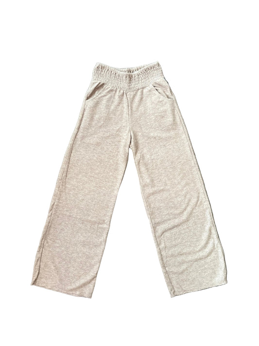 Tenly Hacci Smocked Waist Pant - Nutmeg