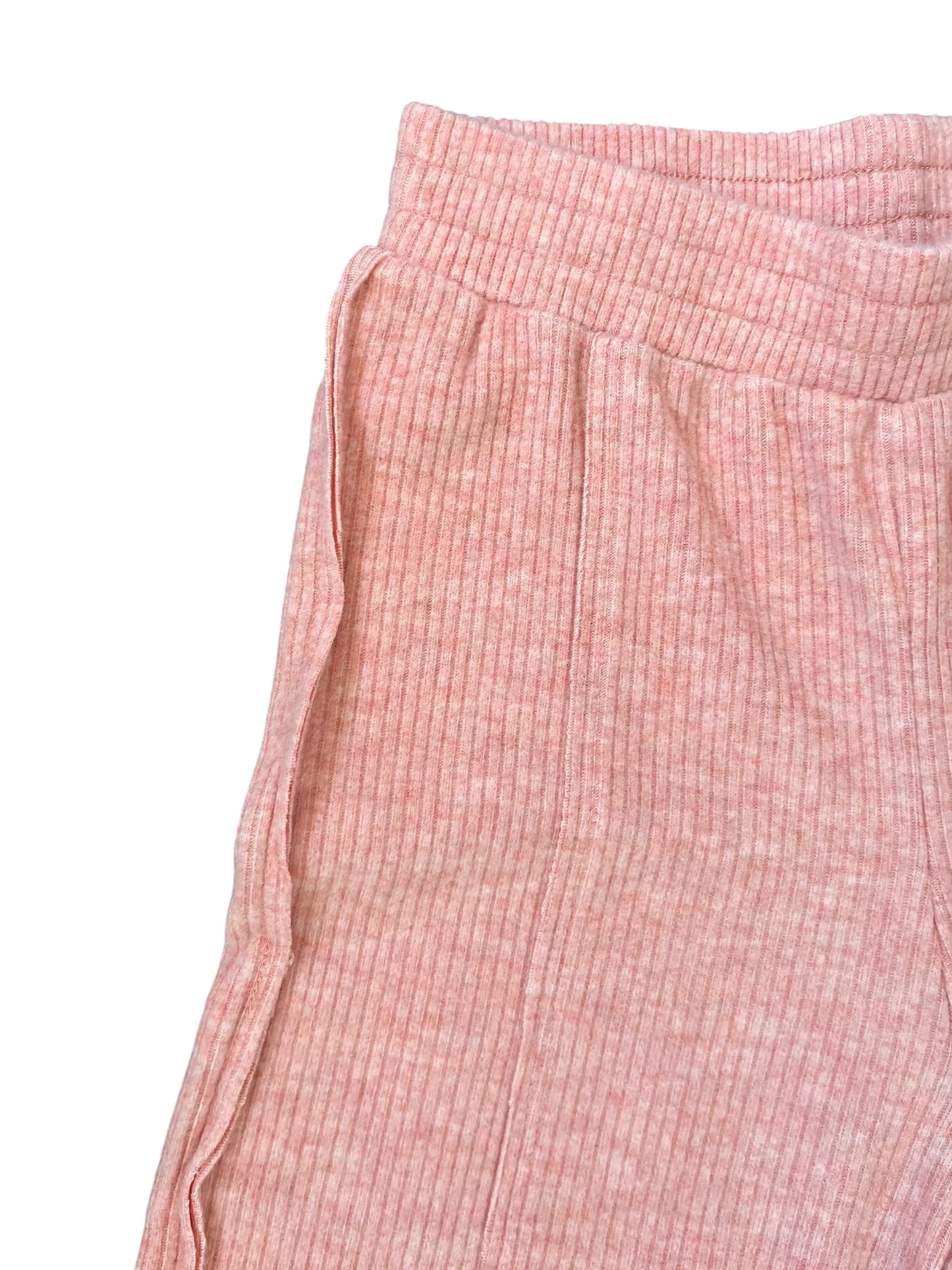 Tenly Hacci Rib Exposed Seam Pant - Cranberry
