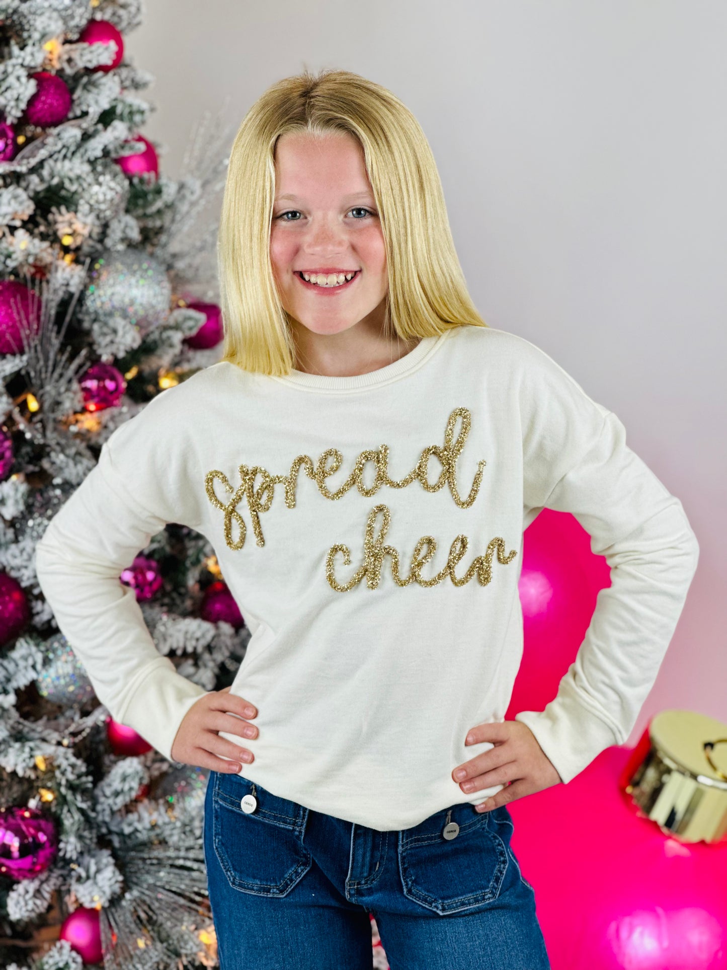 Spread Cheer Tinsel 3D Sweatshirt