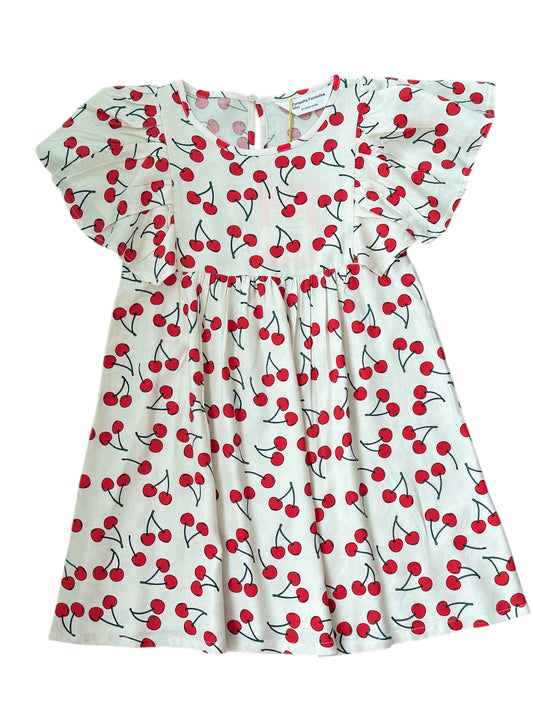 Cherry Flutter Dress