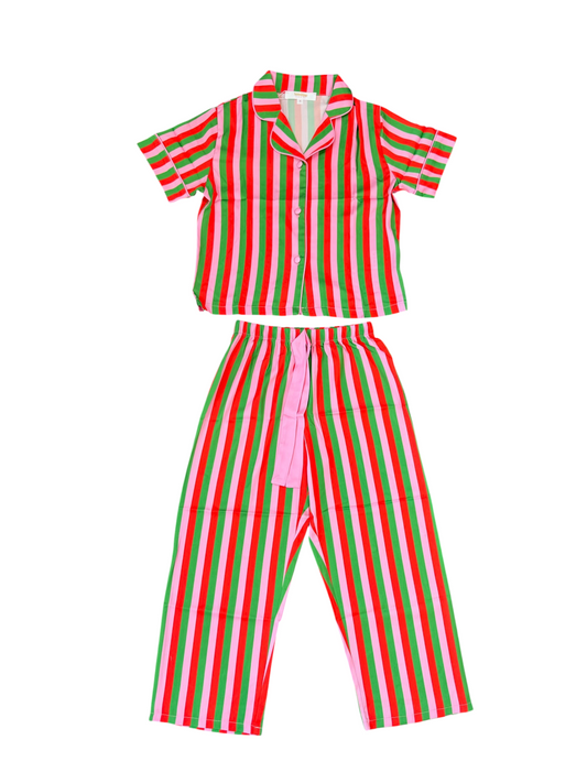Christmas Stripe Loungewear Pant Set