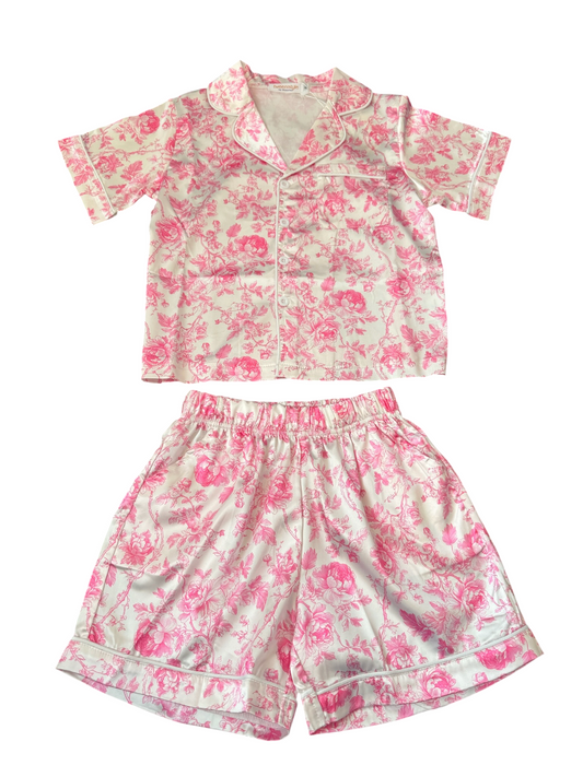 Pink Floral Loungewear Set