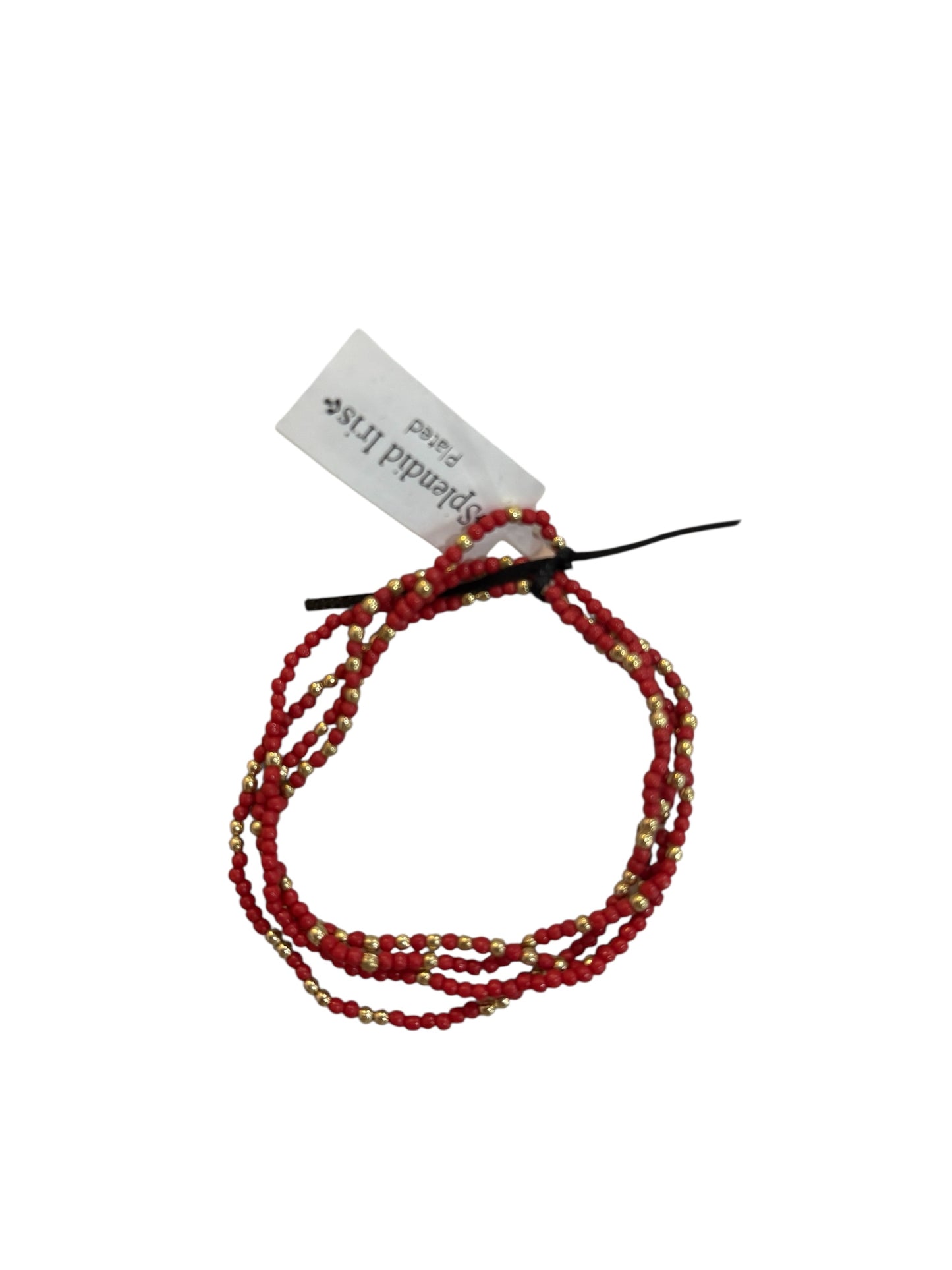 Set of Four School Spirit Bracelets - Red/Black