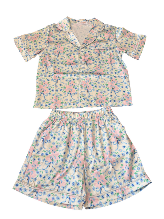 Elegant Floral Print Loungewear Set