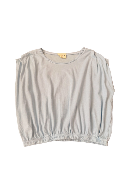 Tenly Pleated Shoulder Tee - Saltwater Taffy