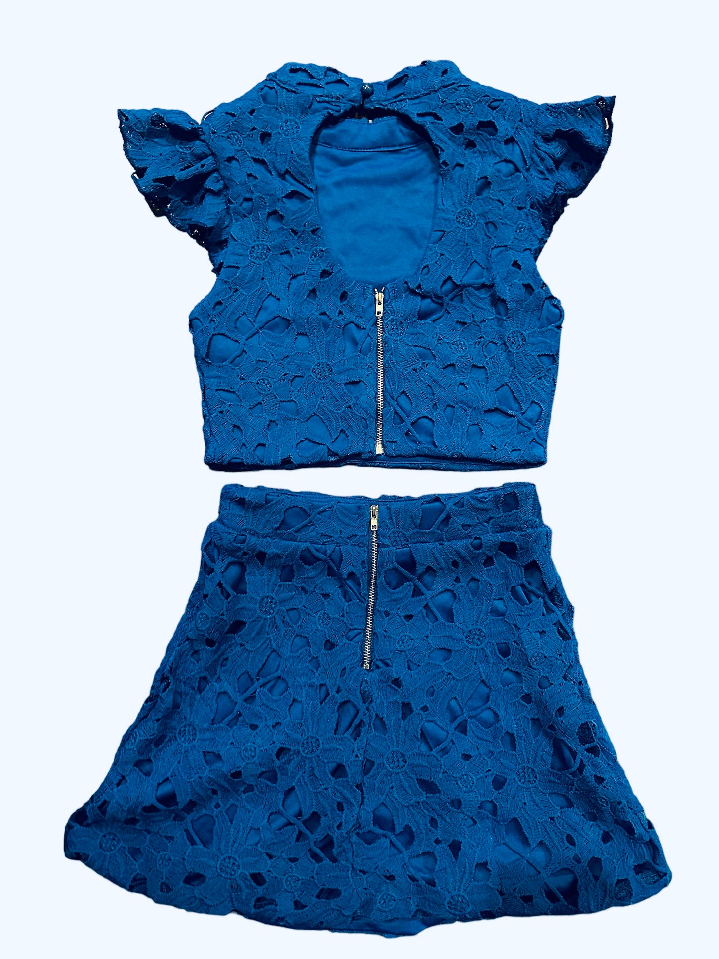 Lace 2-Piece Set - Cobalt Blue