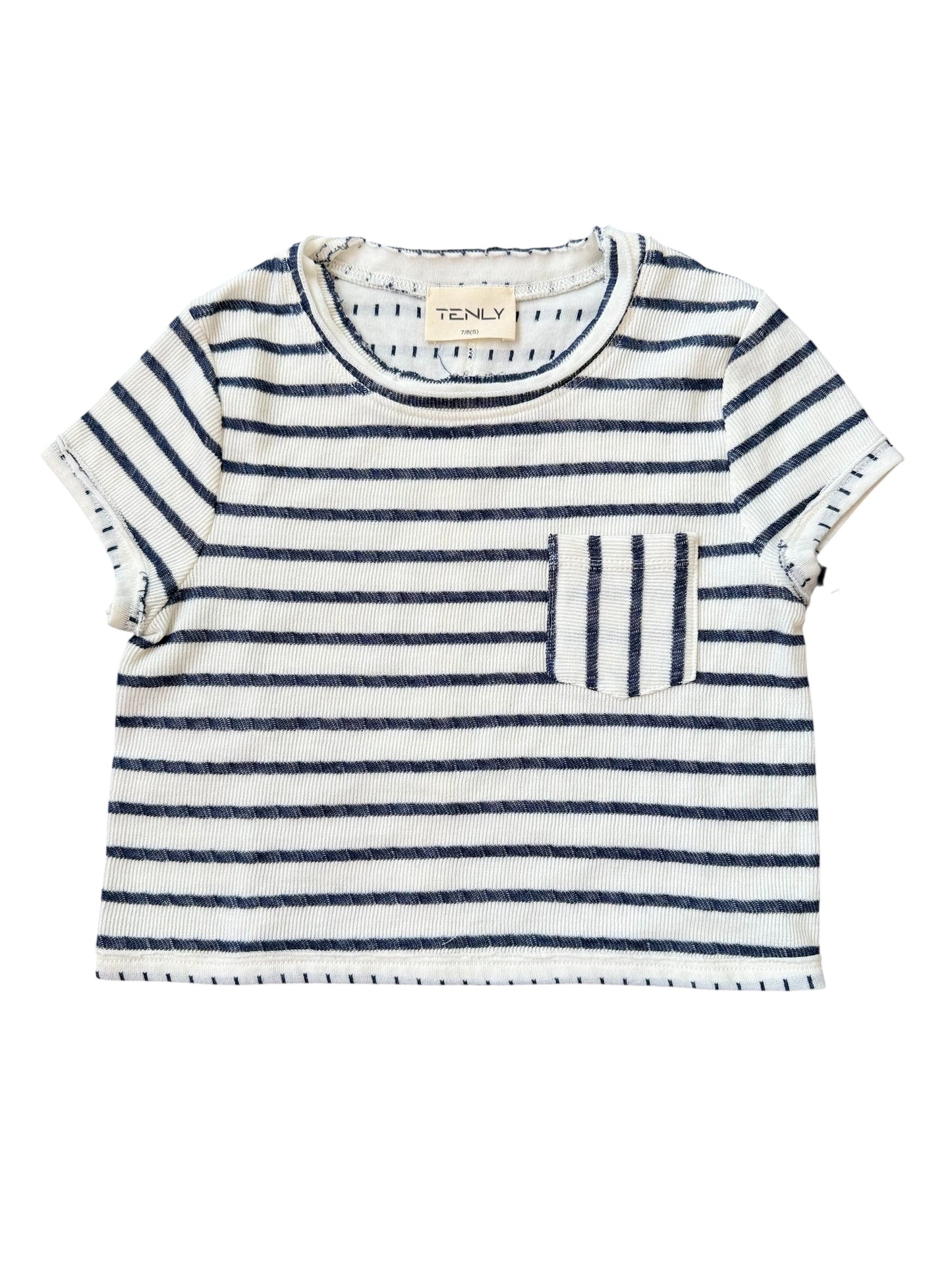 Tenly Stripe Tee - Indigo Storm