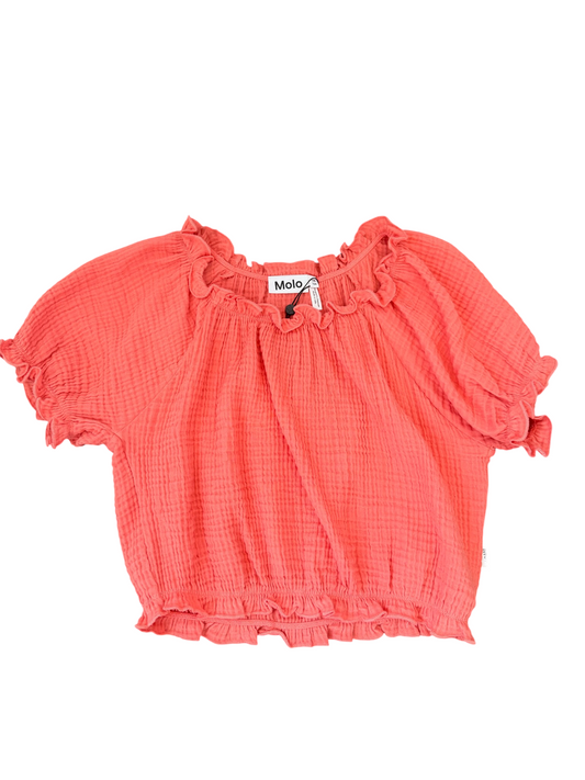 Rafaela Gauze Crop Top - Faded Rose
