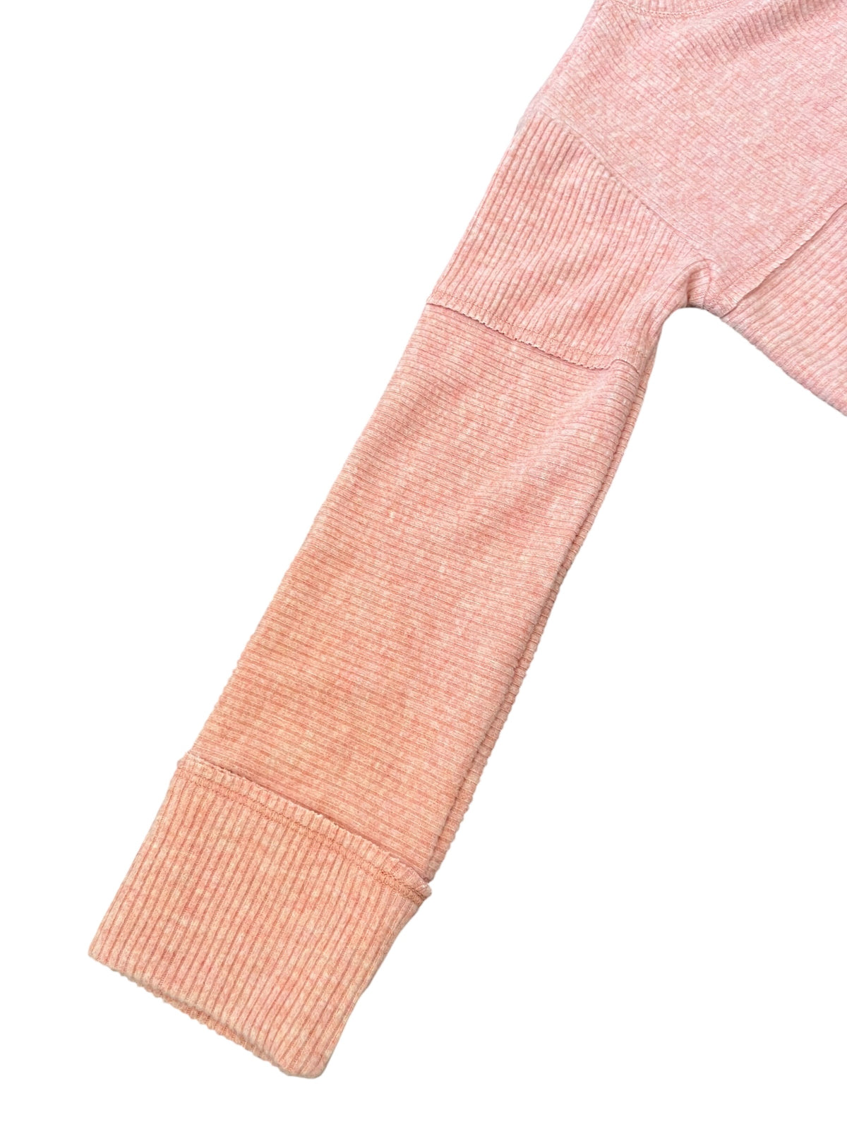 Tenly Hacci Cropped Rib Pullover - Cranberry