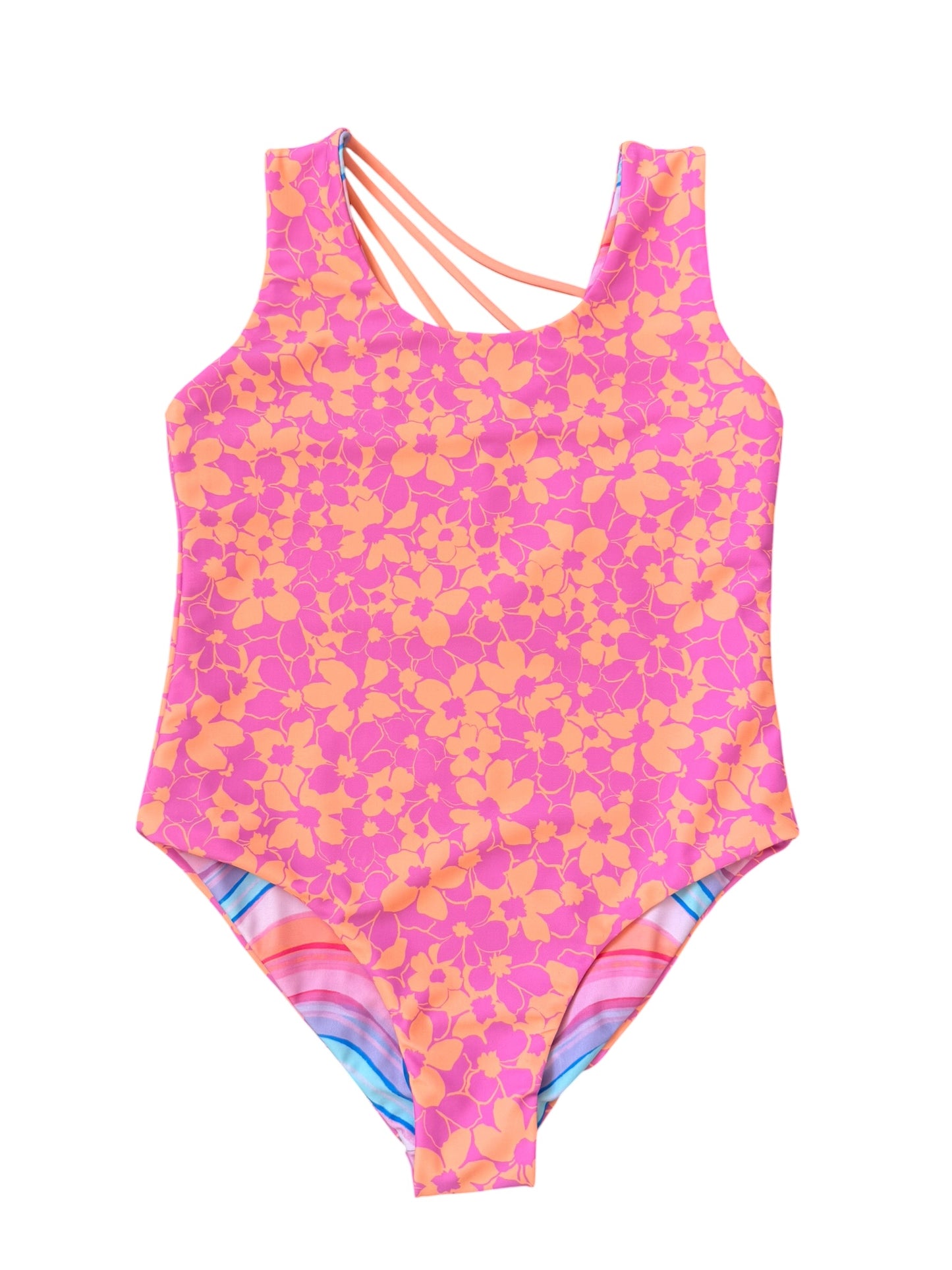 Summer Sun Reversible One-Piece - Magenta Punch