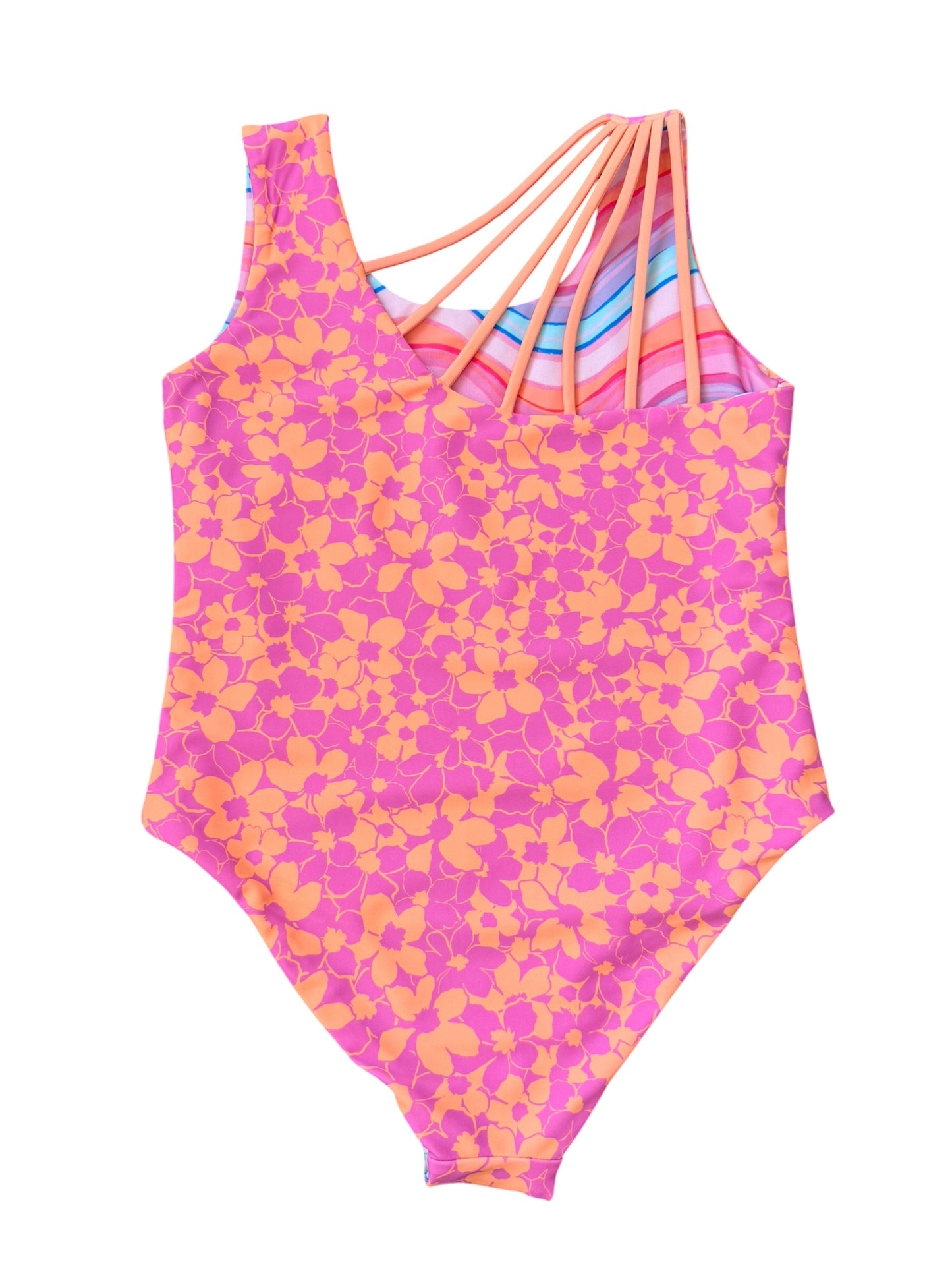 Summer Sun Reversible One-Piece - Magenta Punch
