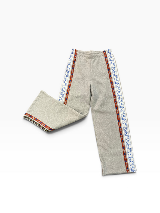 Molo Aurita Ribbon Stripe Sweatpants - Grey