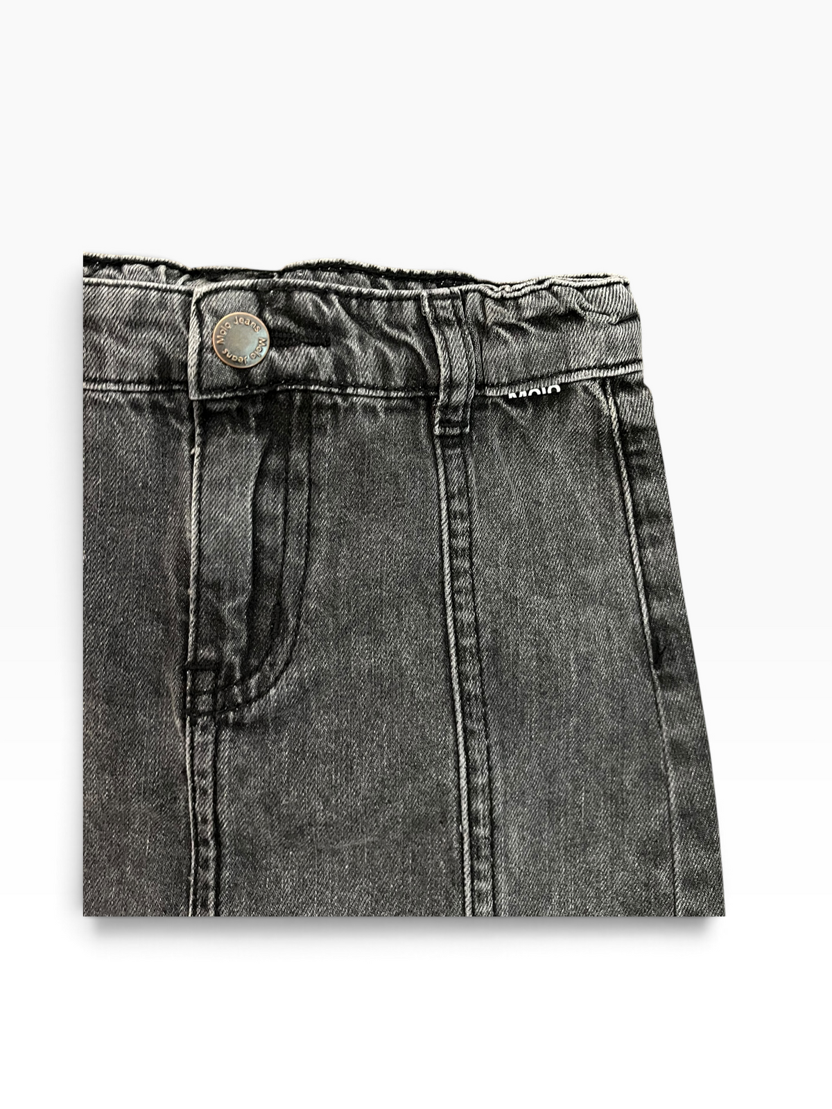 Molo Bellamy Washed Denim Bow Skirt