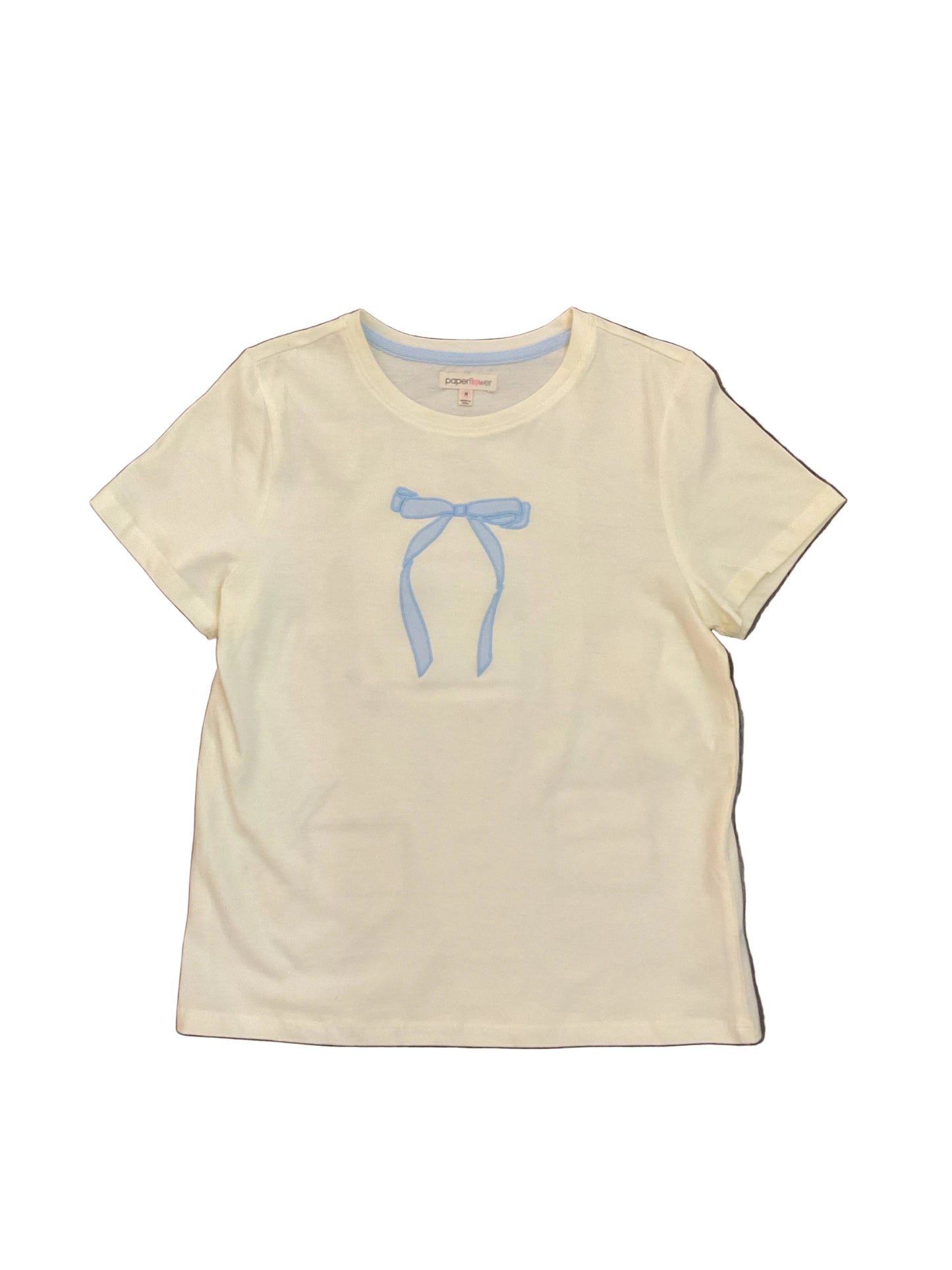 Embroidered Bow Graphic Tee