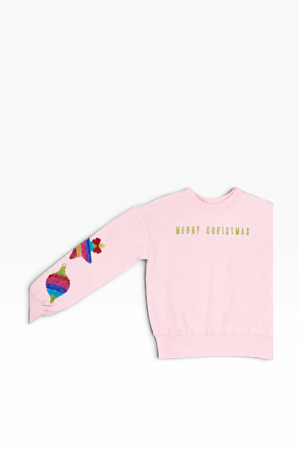 Merry Christmas Sequin Ornaments Sweatshirt