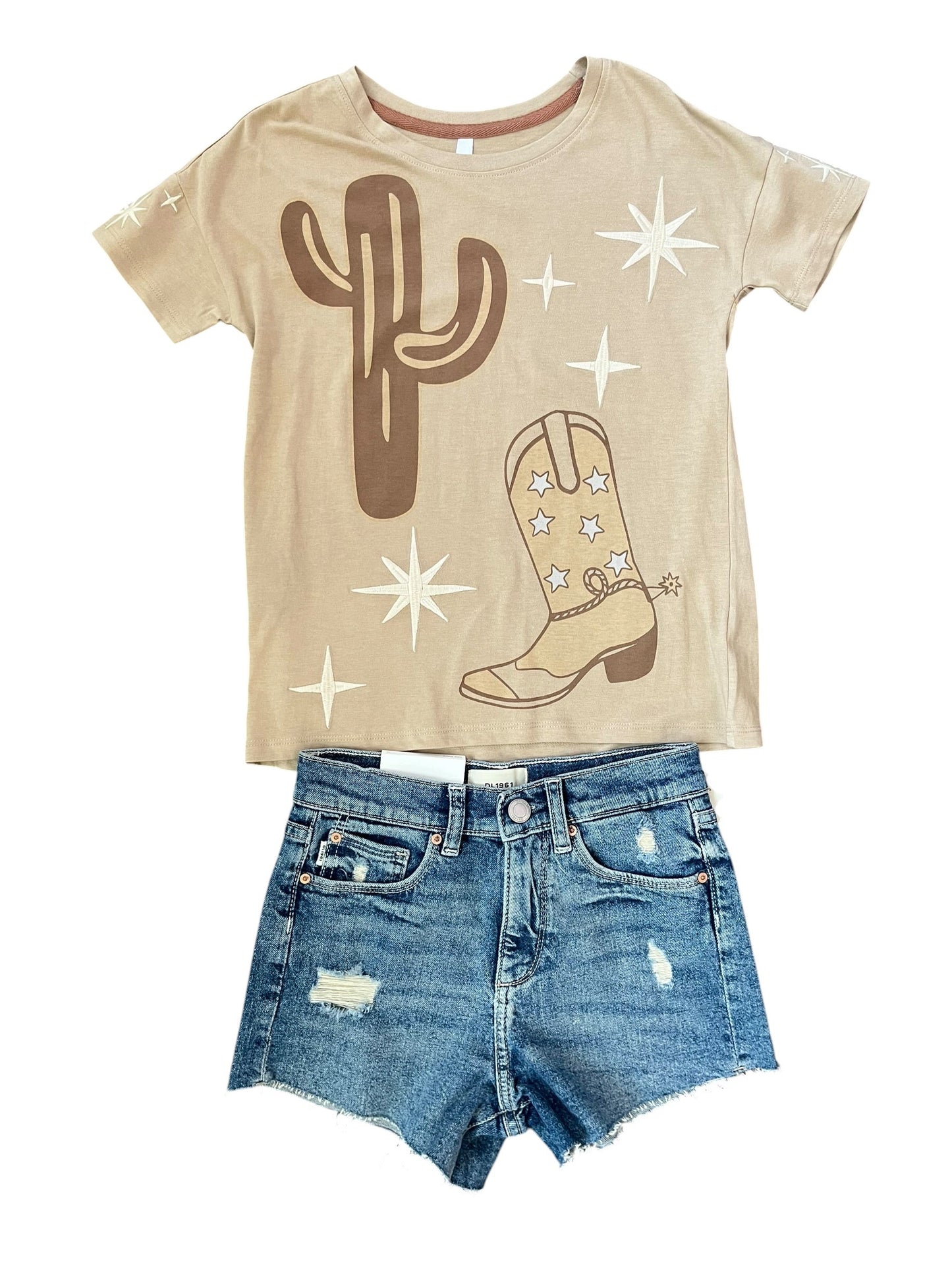 Cactus and Boot Tee