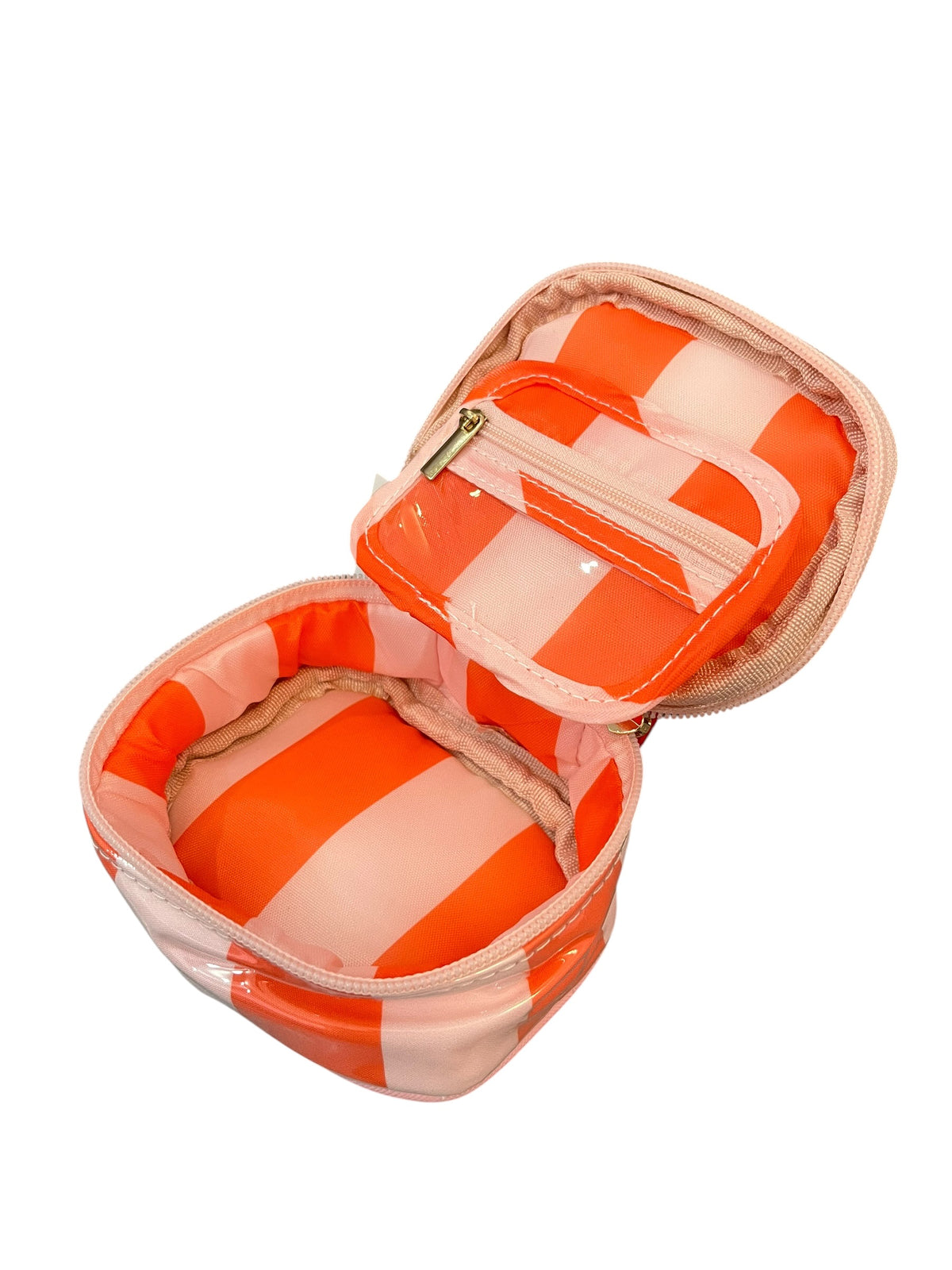 Sweet Stripe Jewelry Case - Orange/Pink