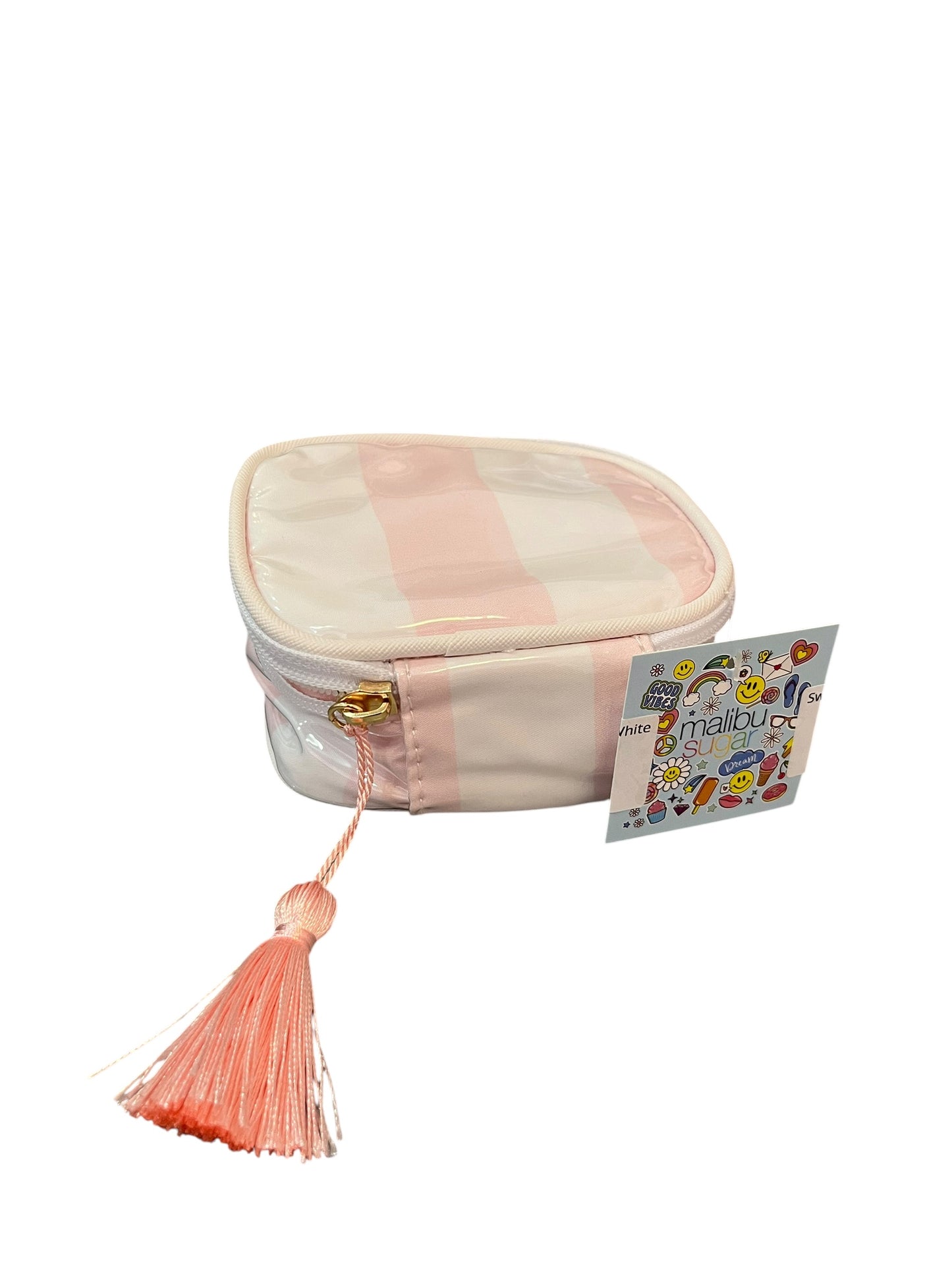 Sweet Stripe Jewelry Case - Pink/White