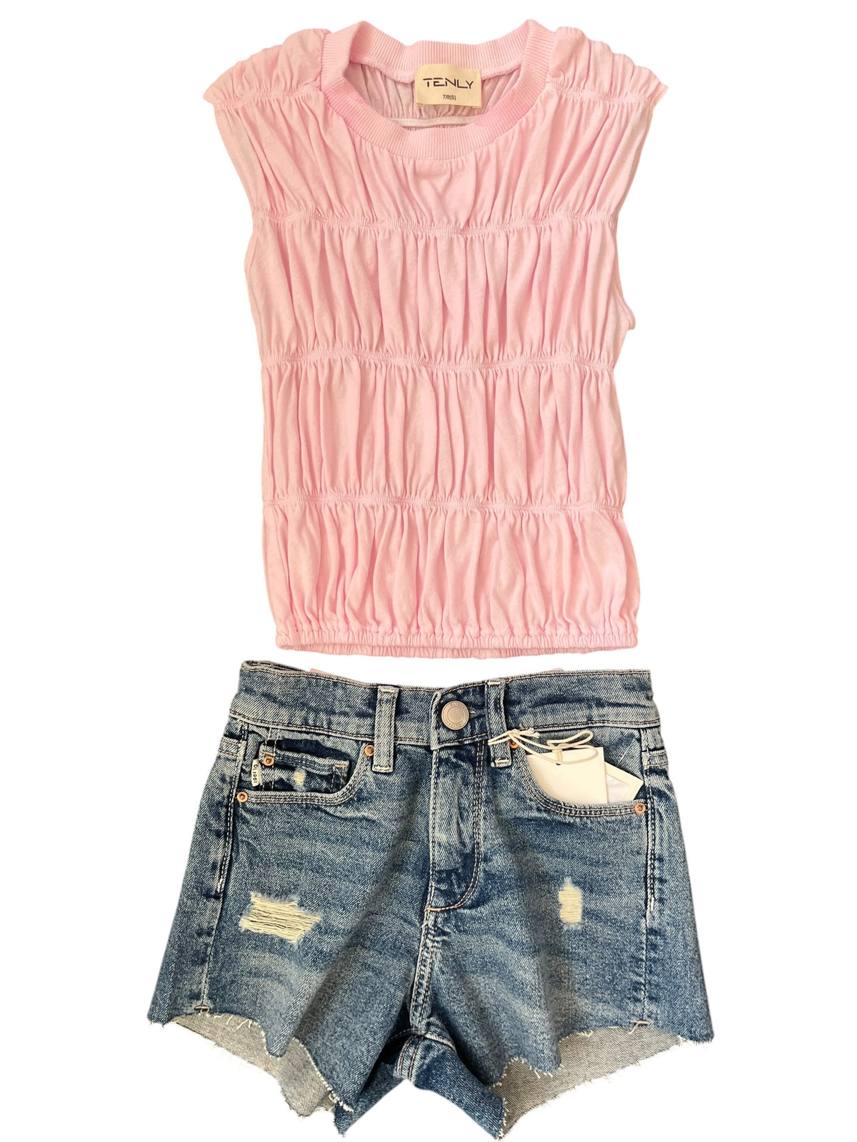 Tenly Ruched Tank - Pink Guava