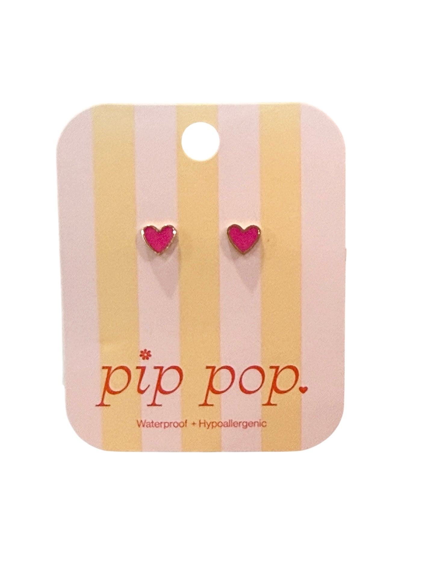 Pip Pop Neon Heart Stud Earrings