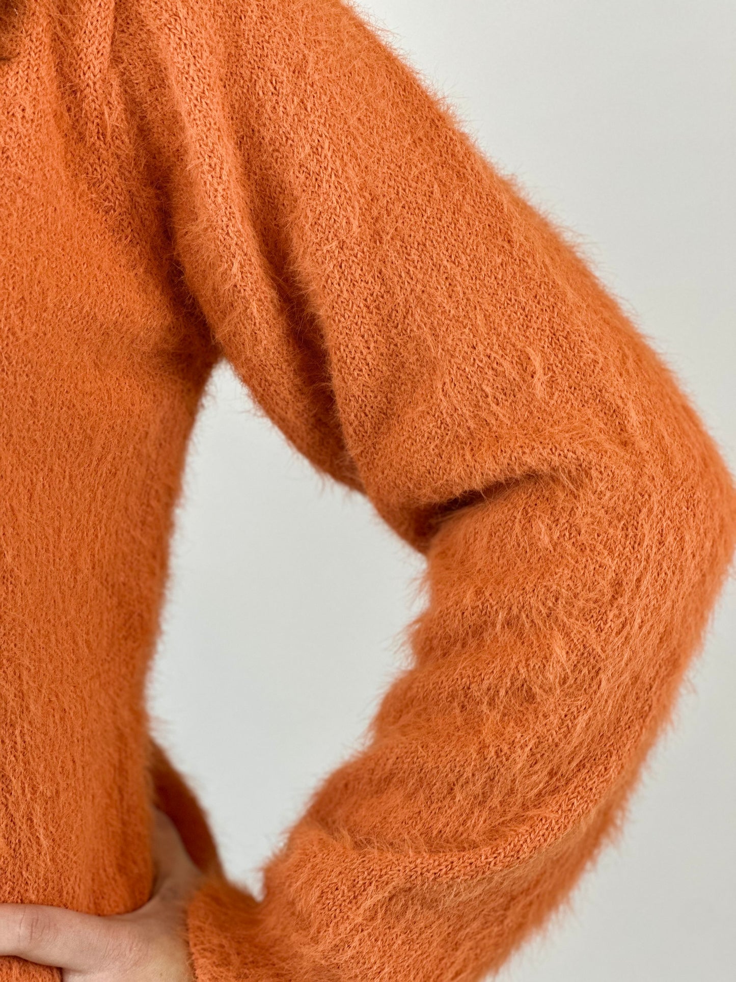 Fuzzy Sweater - Orange