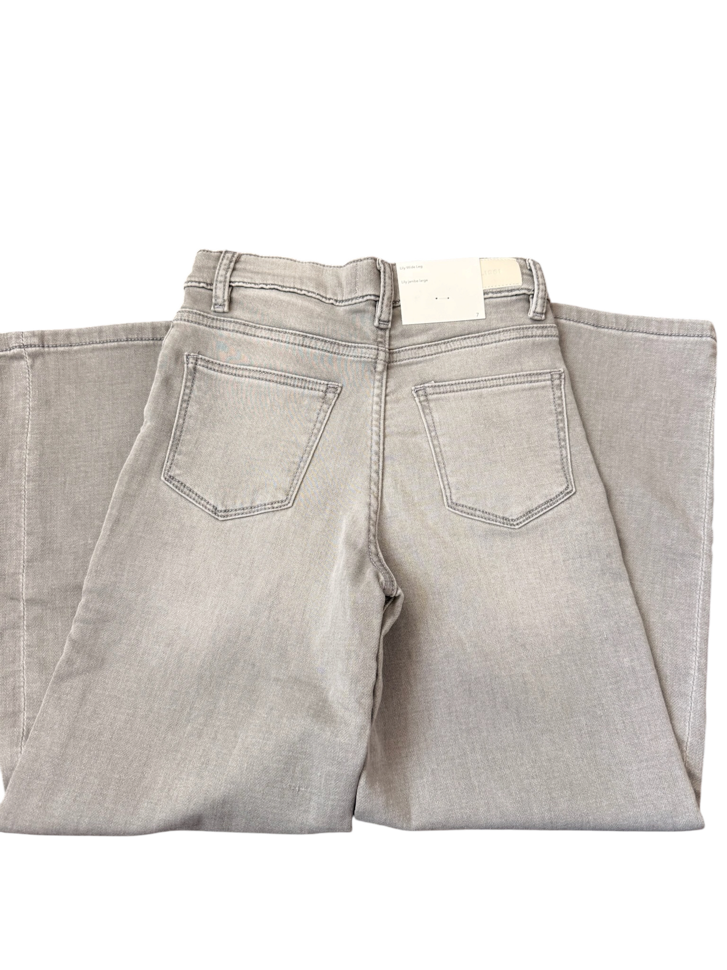 Lily Wide Leg - Washed Grey Knit