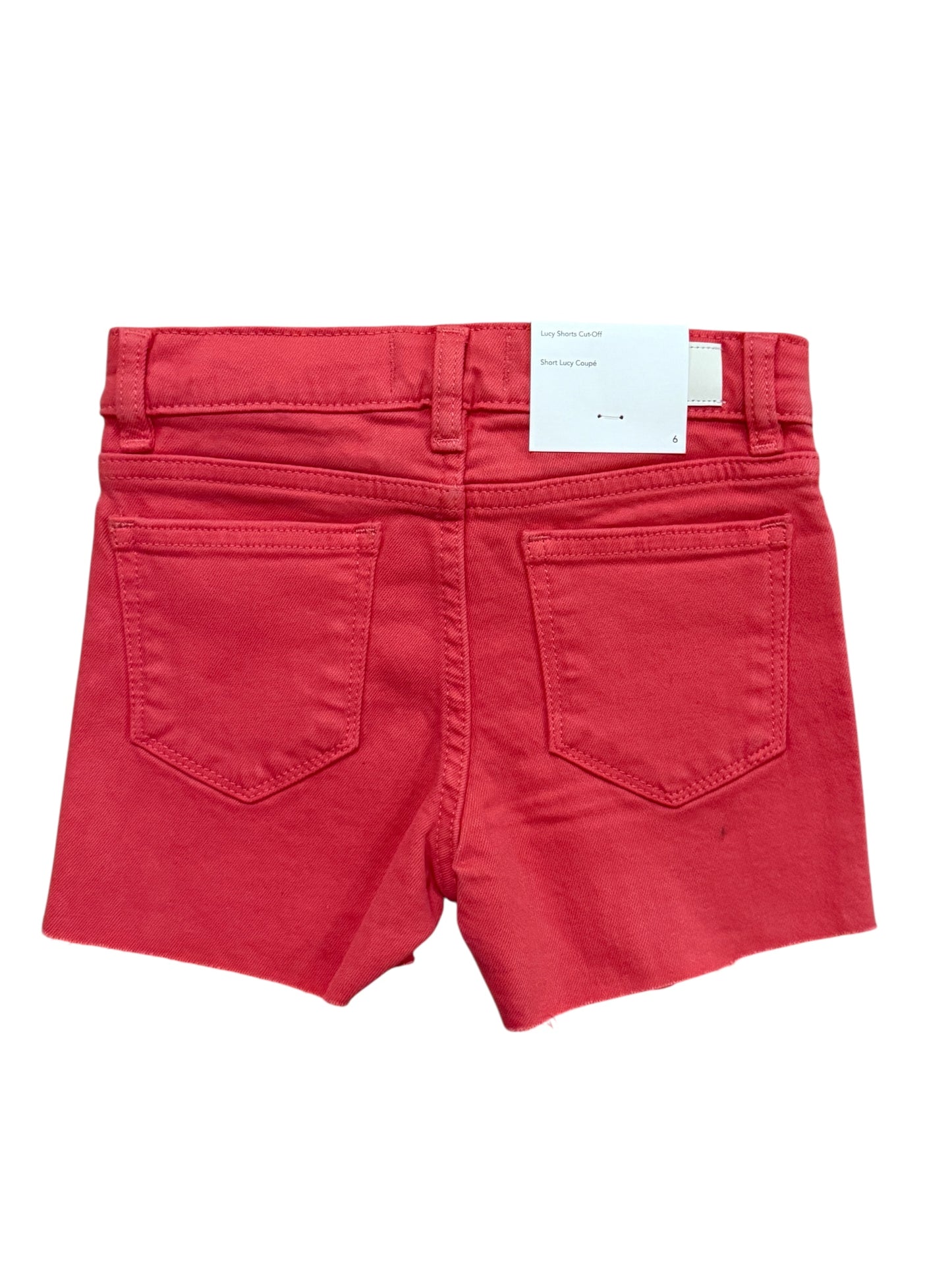 Lucy Denim Cut Off Shorts - Raspberry