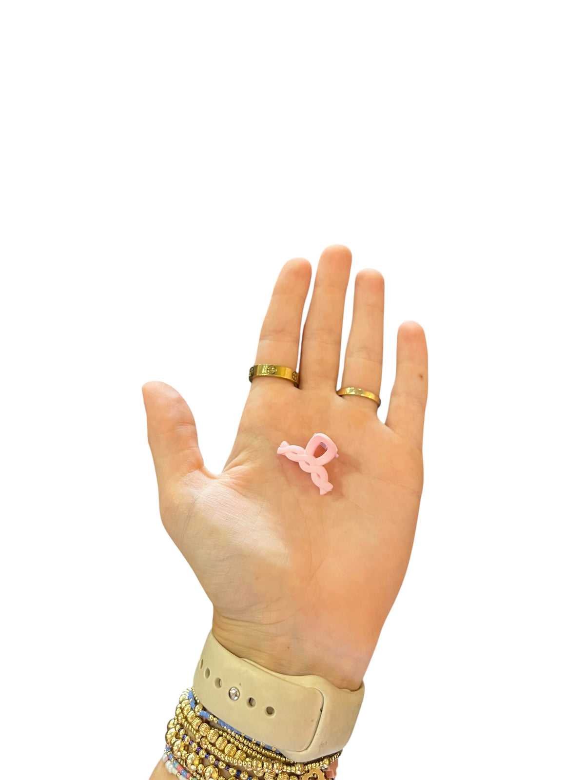 Mini Bow Hair Clip Set - Pink/Lt Fushia/Purple