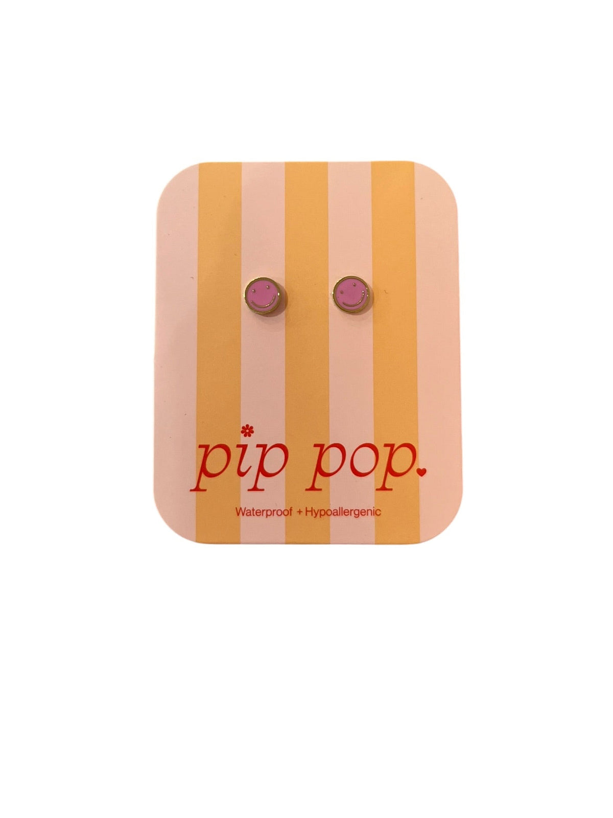 Pip Pop Pink Smile Stud Earrings