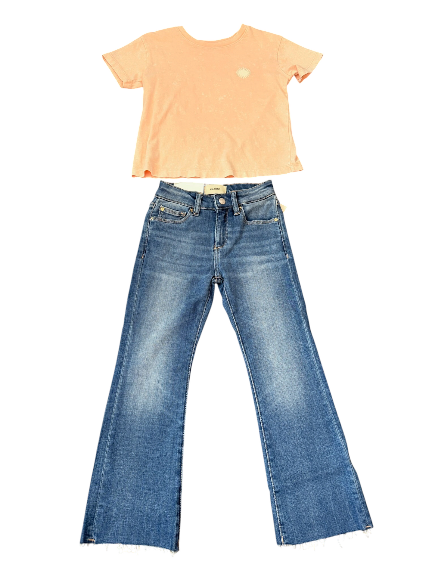 Claire Bootcut w/Raw Hem - Blue