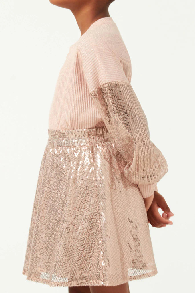 Champagne Sequin Skirt