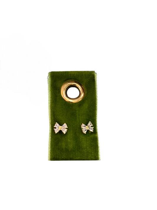 Single Stud Diamond Bow Earring